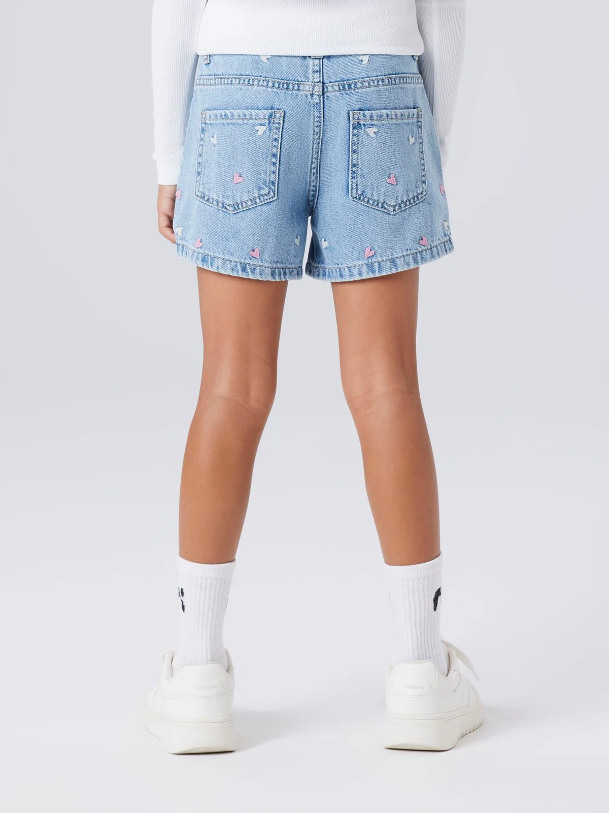 BELLA DENIM SHORTS - Light Blue Denim - Image 5