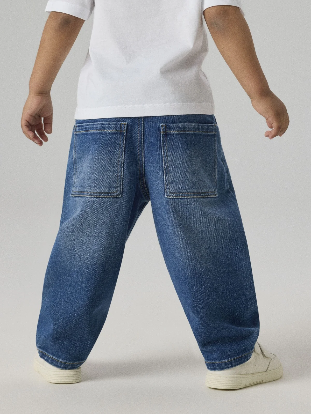 BEN BARREL JEANS - MEDIUM BLUE DENIM - Image 2