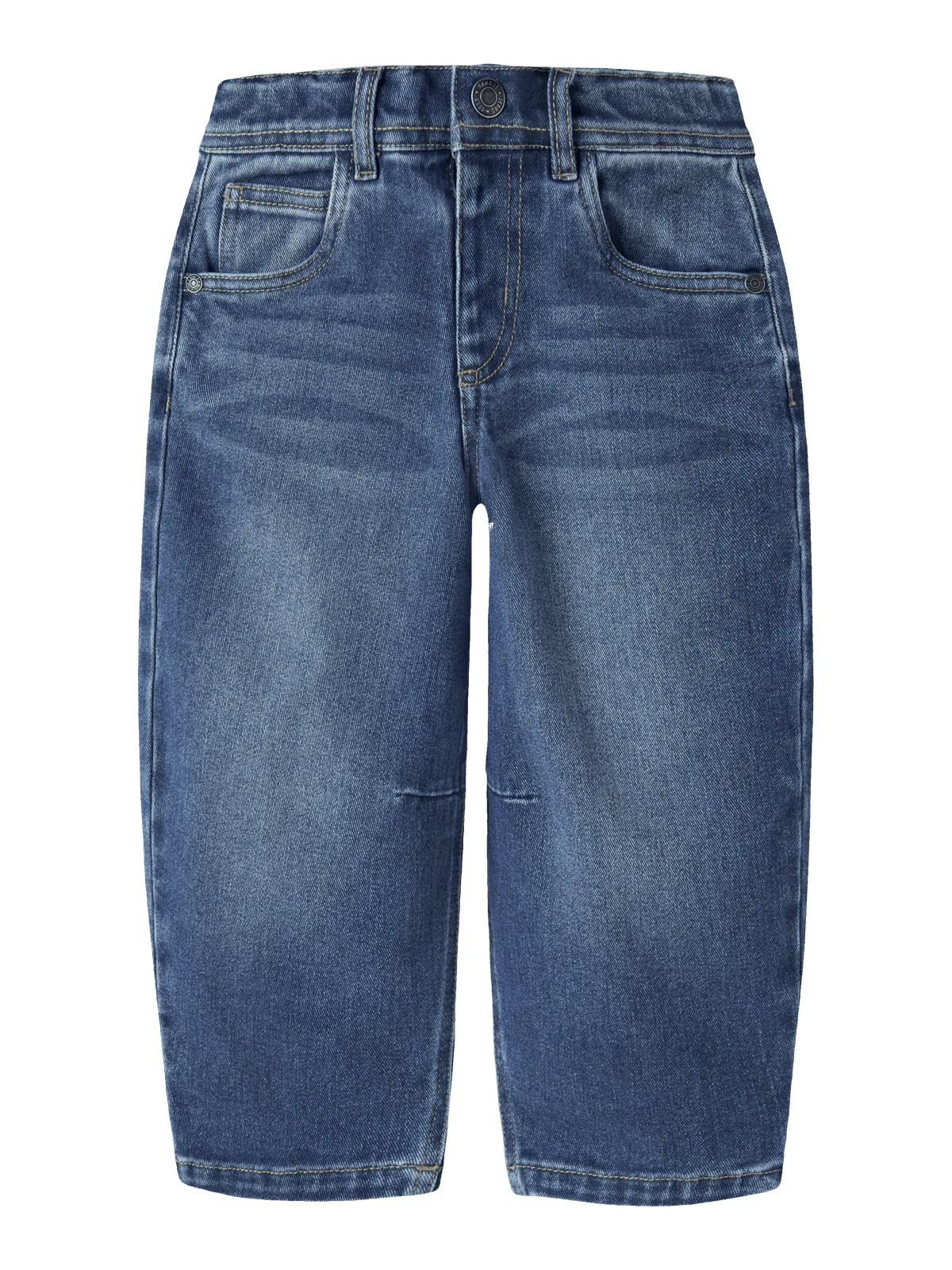 BEN BARREL JEANS - MEDIUM BLUE DENIM - Image 3