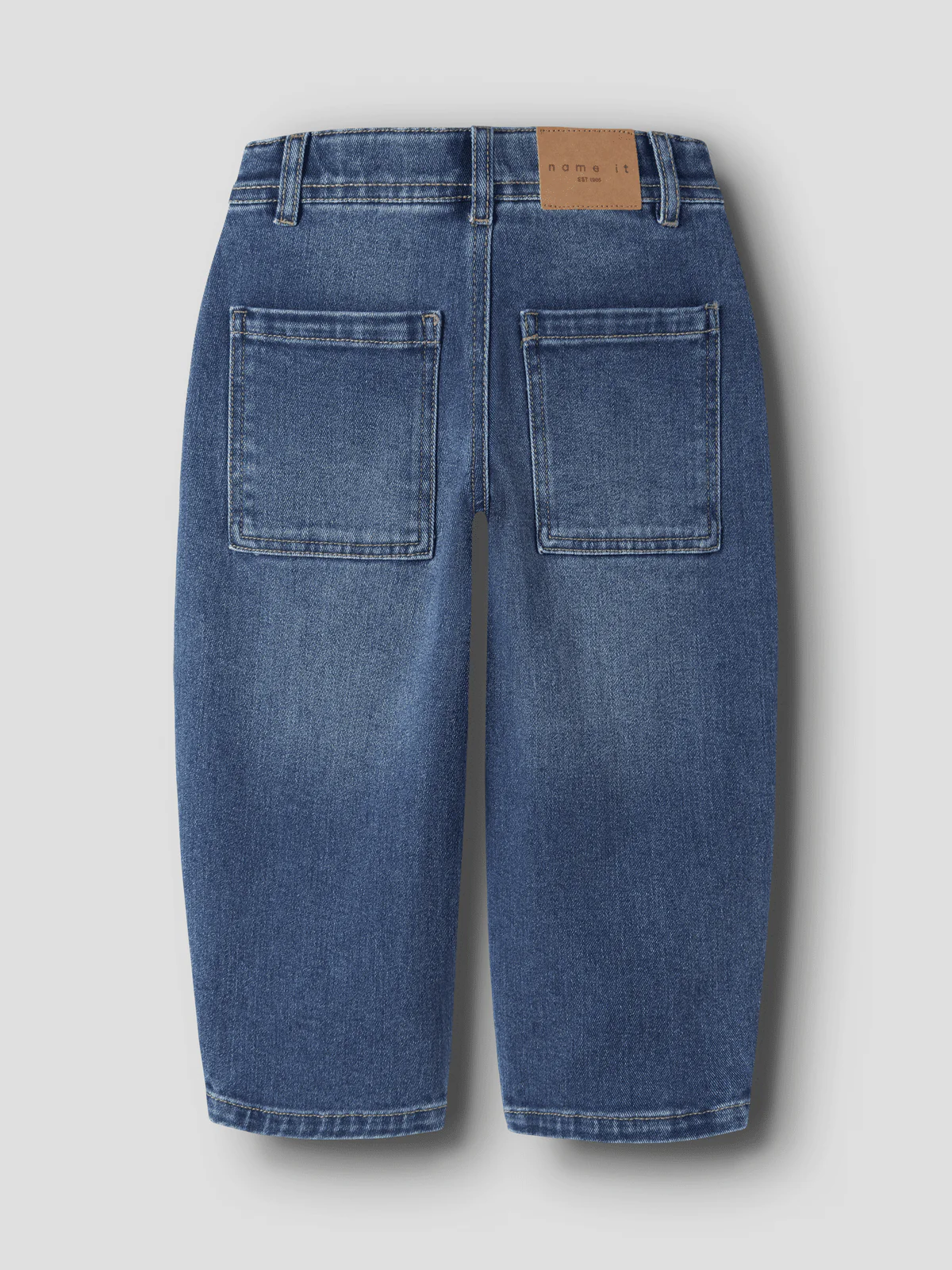 BEN BARREL JEANS - MEDIUM BLUE DENIM - Image 4