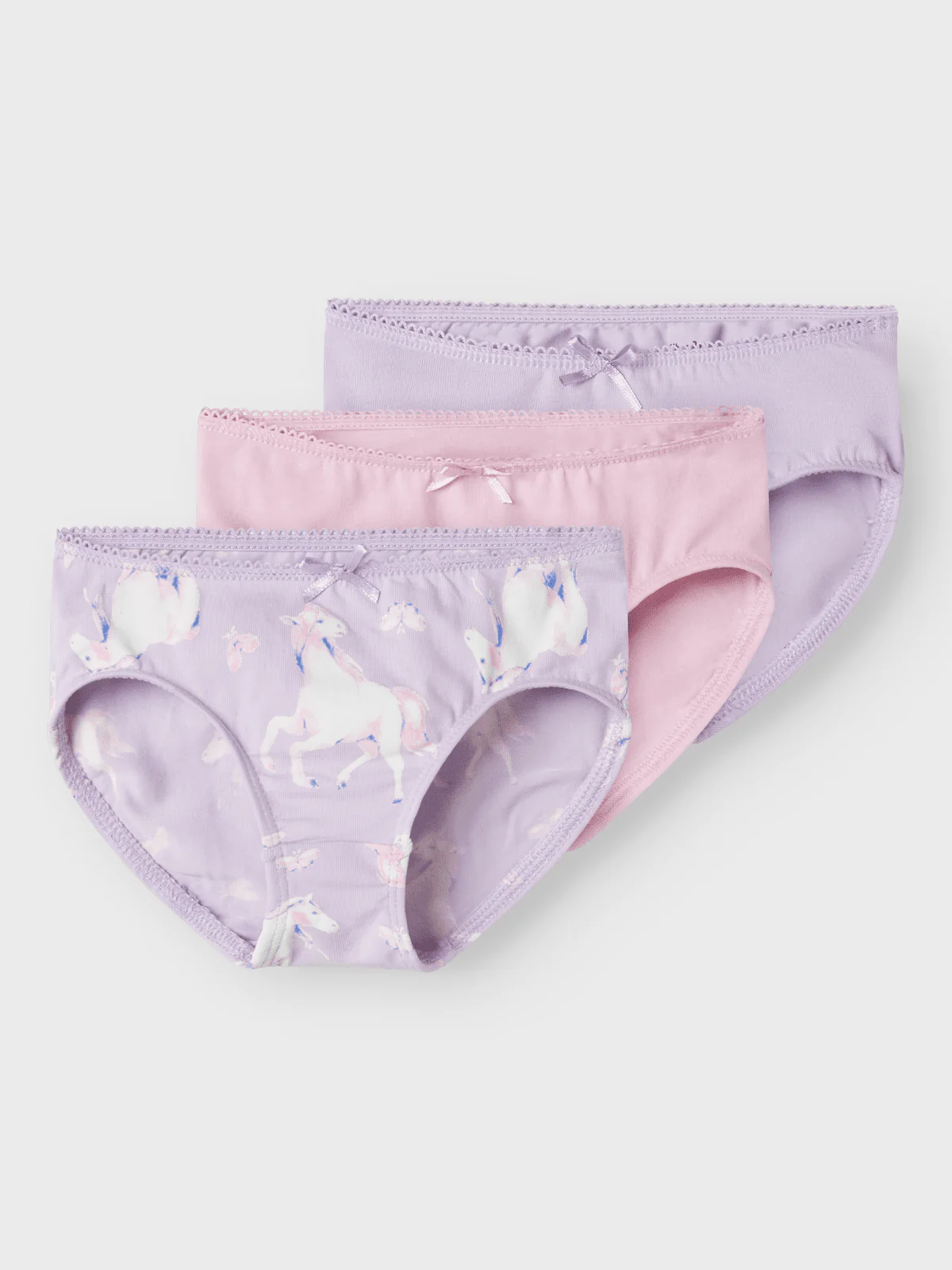 BRIEFS 3P PASTEL LILAC HORSE - Pastel Lilac