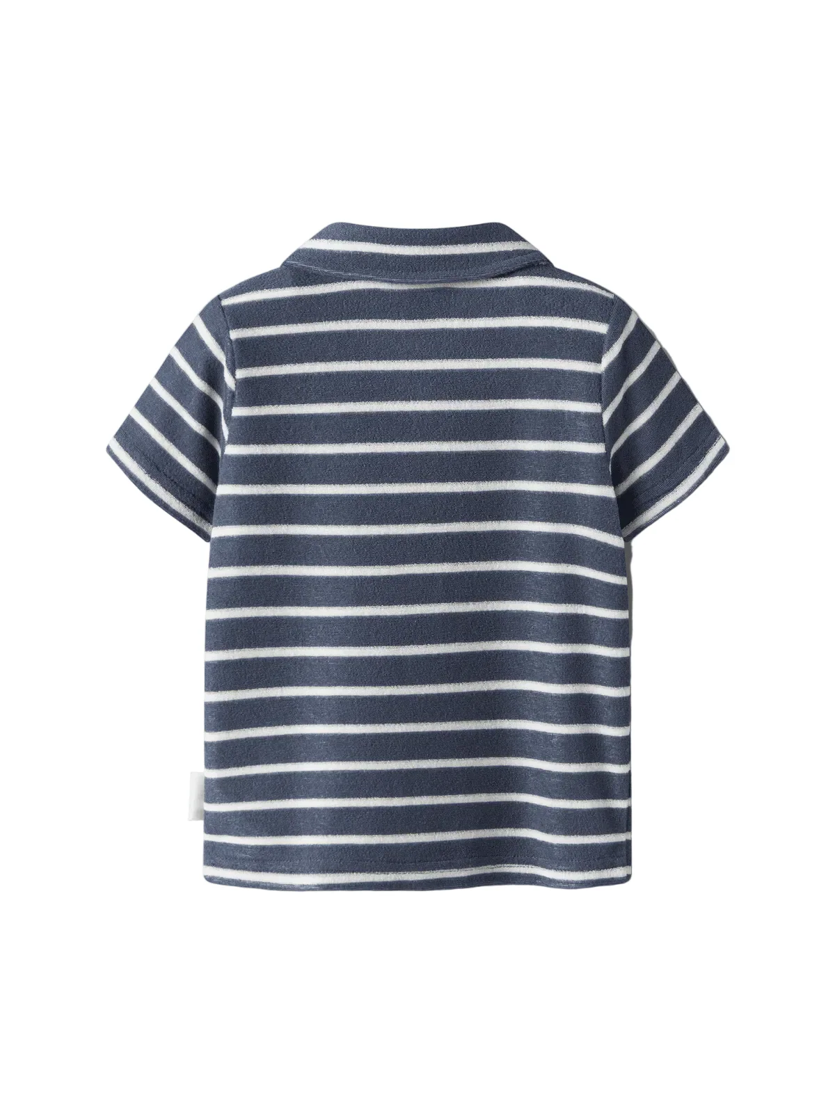 FINTI TERRY POLO T-SKJORTE - Vintage Indigo - Image 2