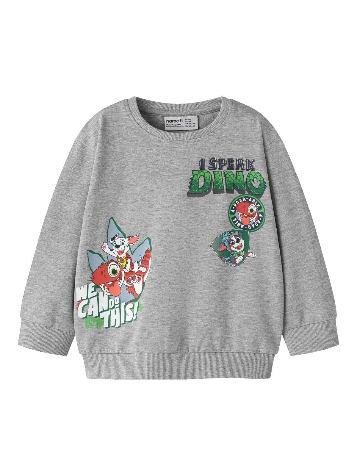 JAK PAW PATROL GENSER - GREY MELANGE