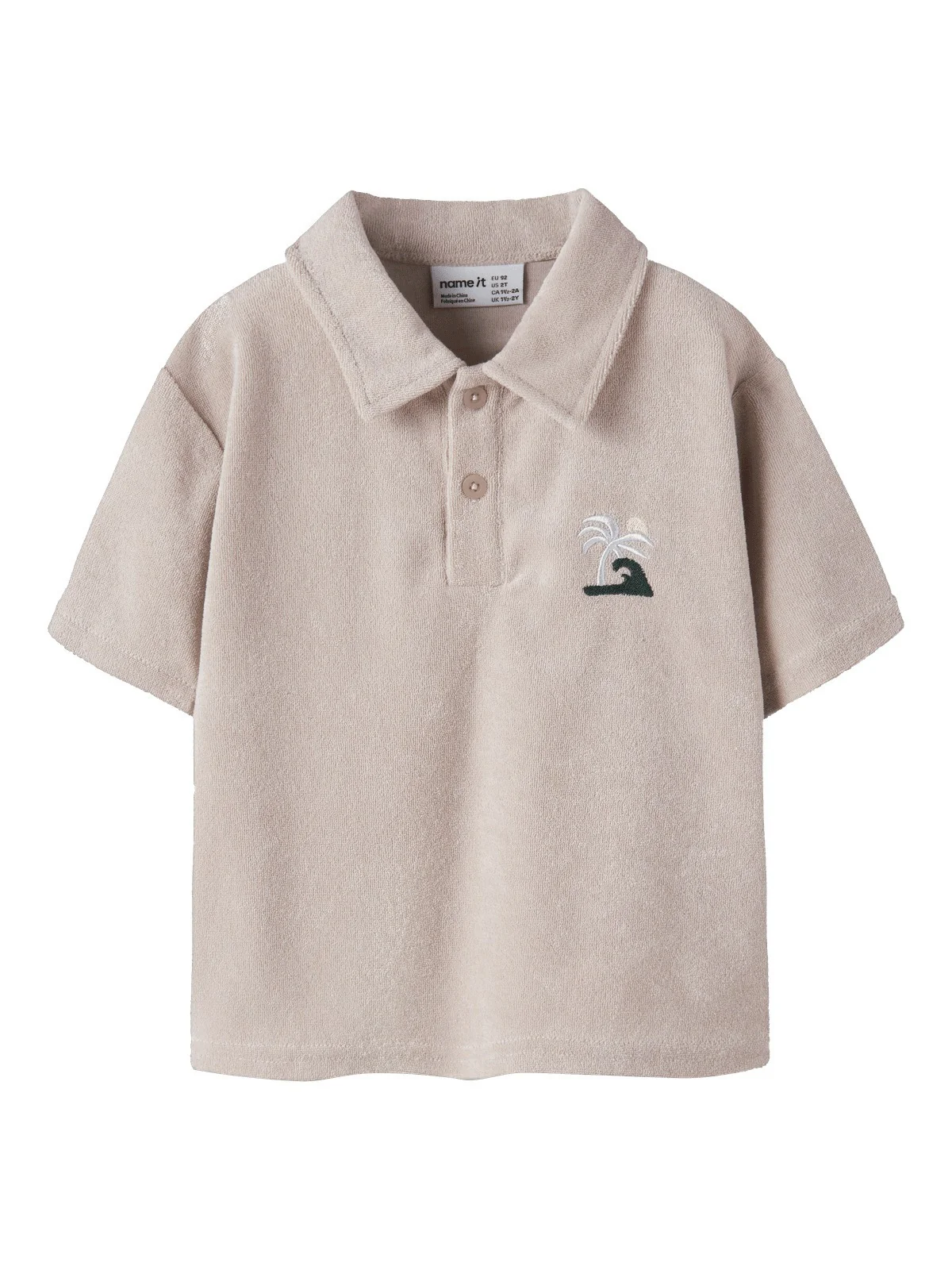 JARED TERRY POLO T-SKJORTE - Chateau Gray
