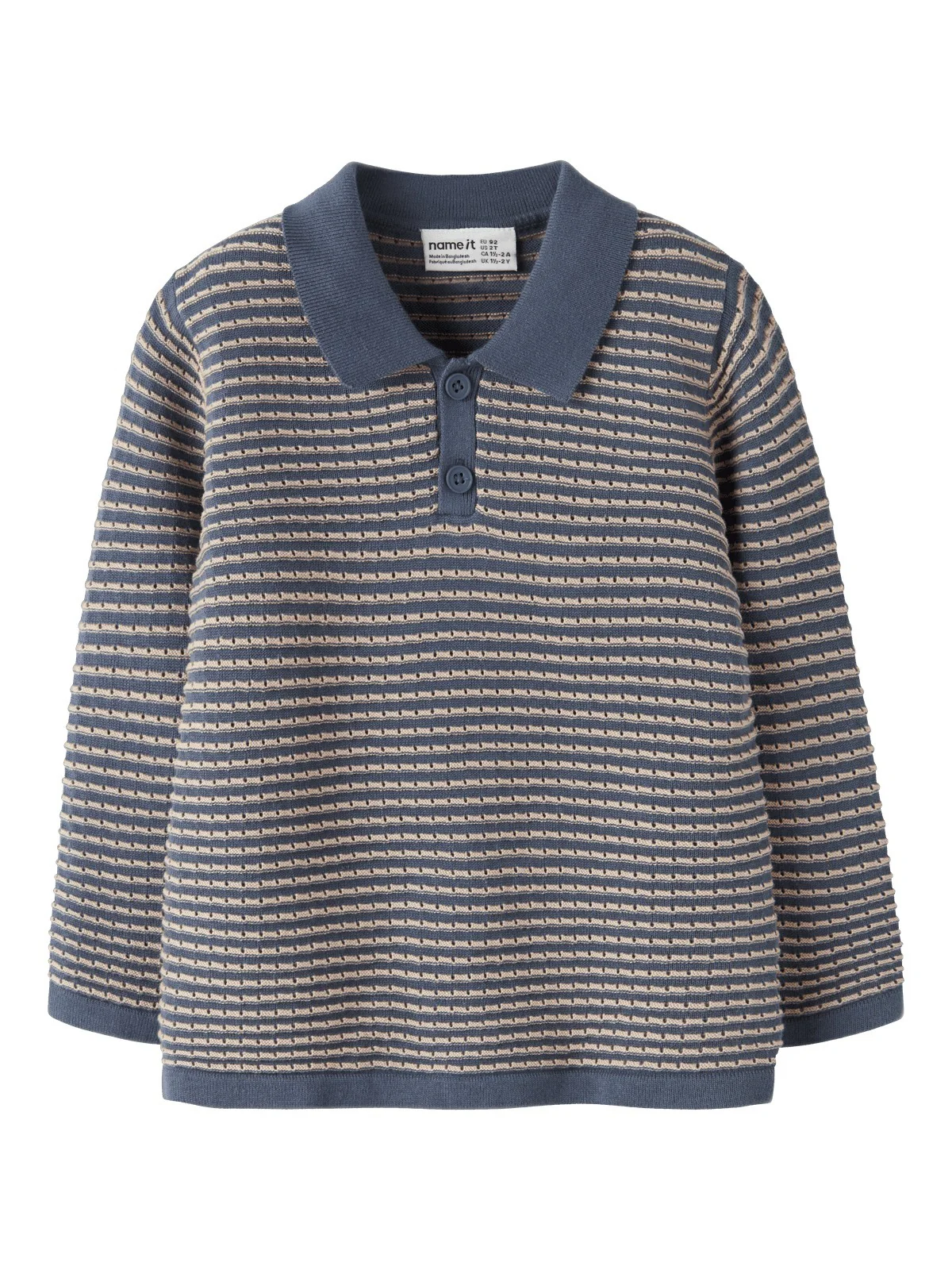 KETAN KNIT POLO GENSER - Vintage Indigo