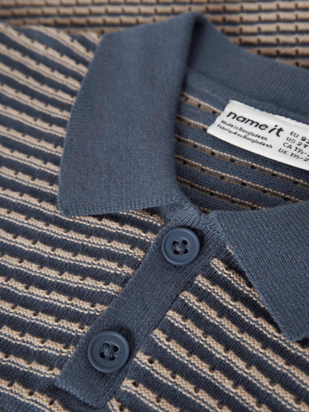KETAN KNIT POLO GENSER - Vintage Indigo - Image 4