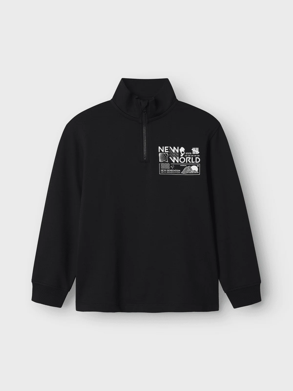 KIMBA HALF ZIP GENSER - Black