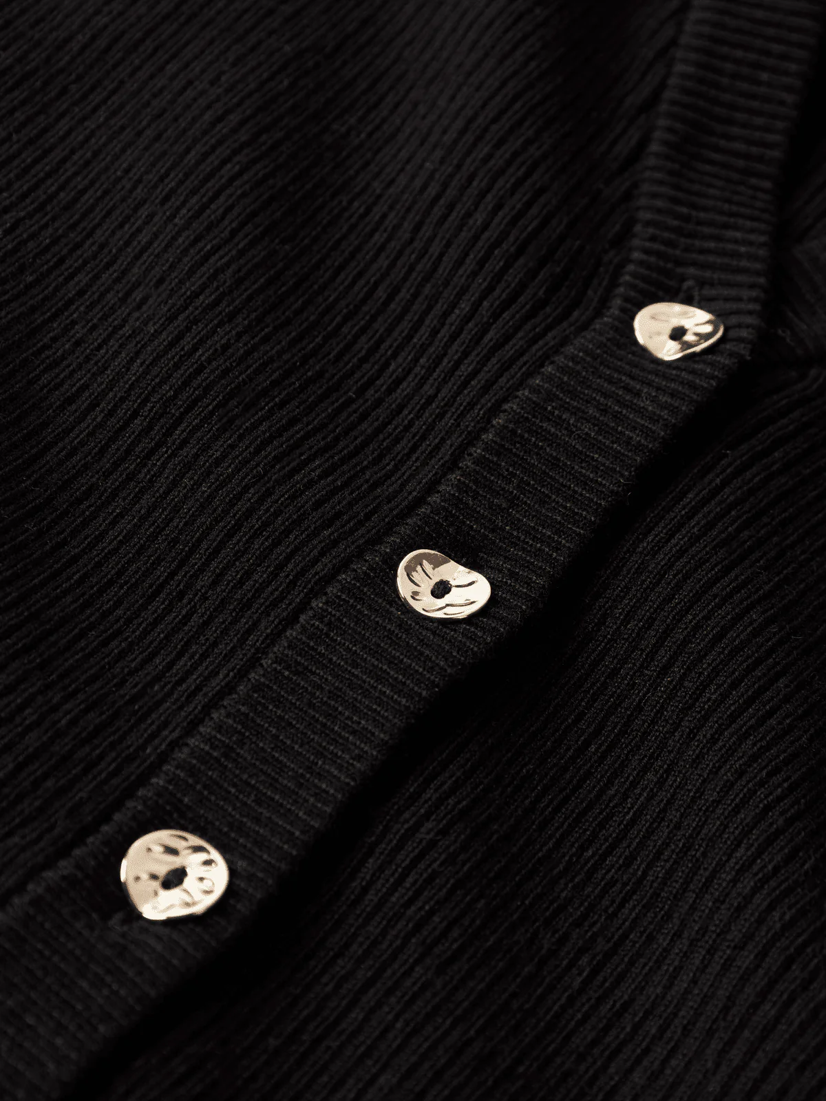 LARENLISE KNIT CARDIGAN - BLACK - Image 3