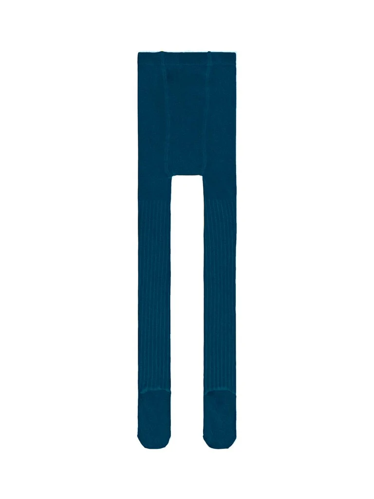 Leribbo strømpebukse - Blå - Image 3