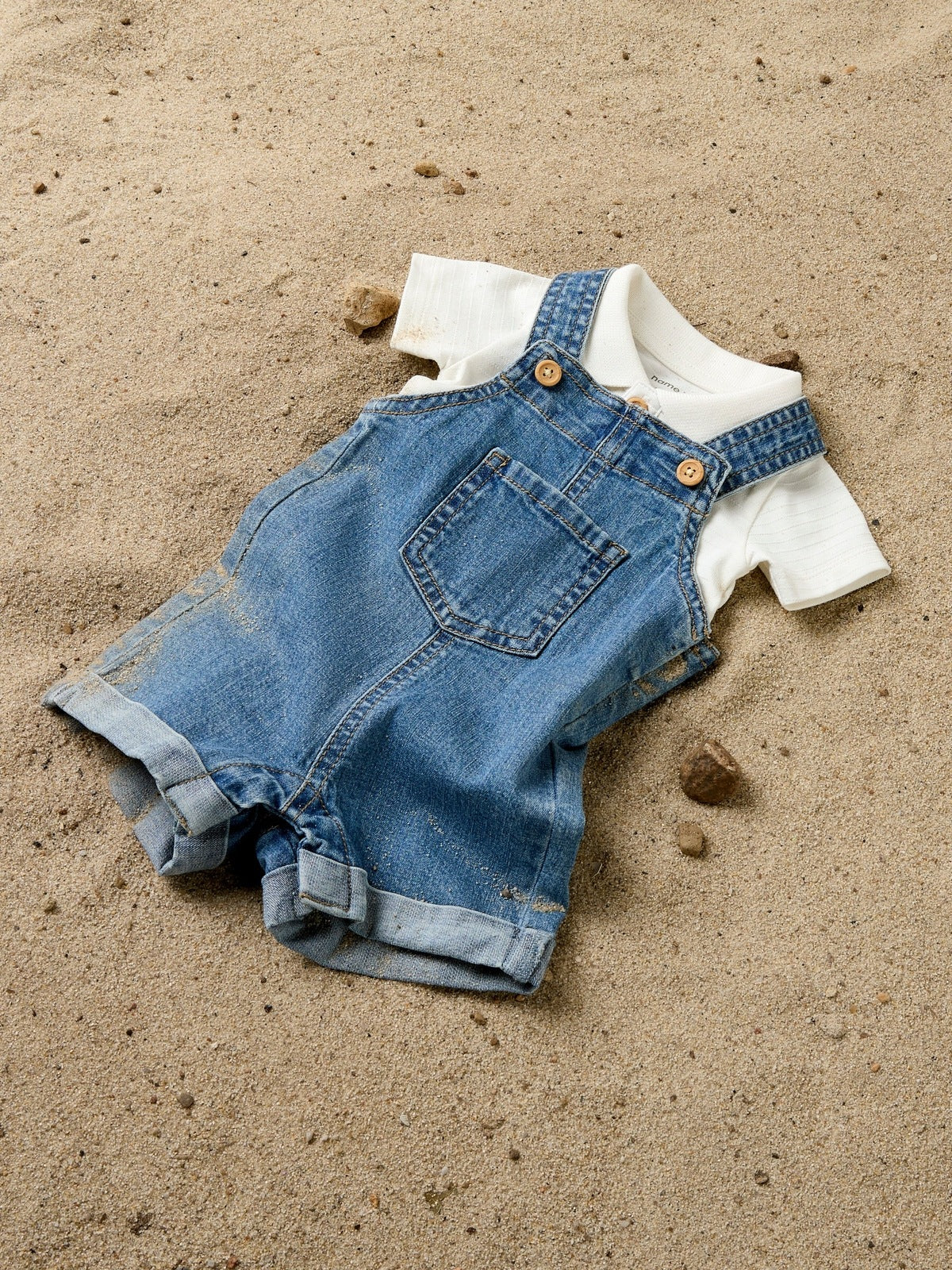 LOU DENIM OVERALL - Medium Blue Denim - Image 4
