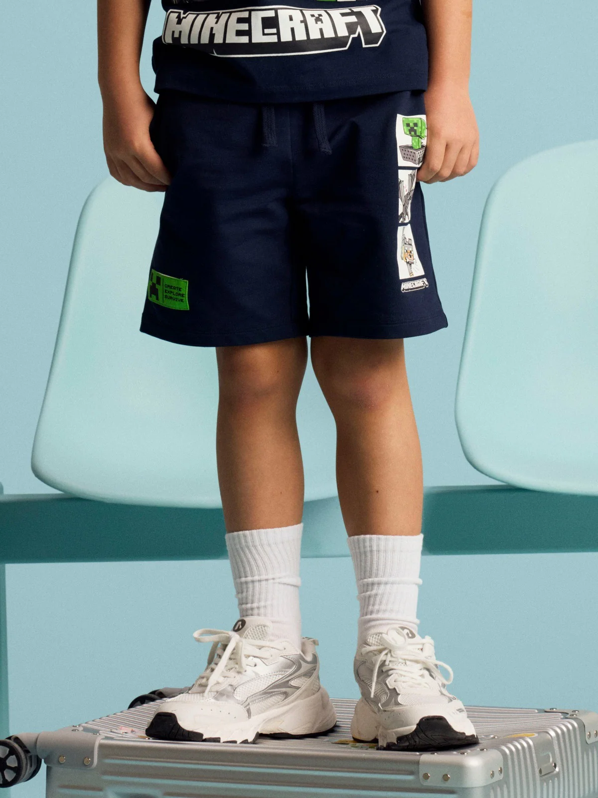 MAR MINECRAFT SHORTS - Navy Blazer - Image 5