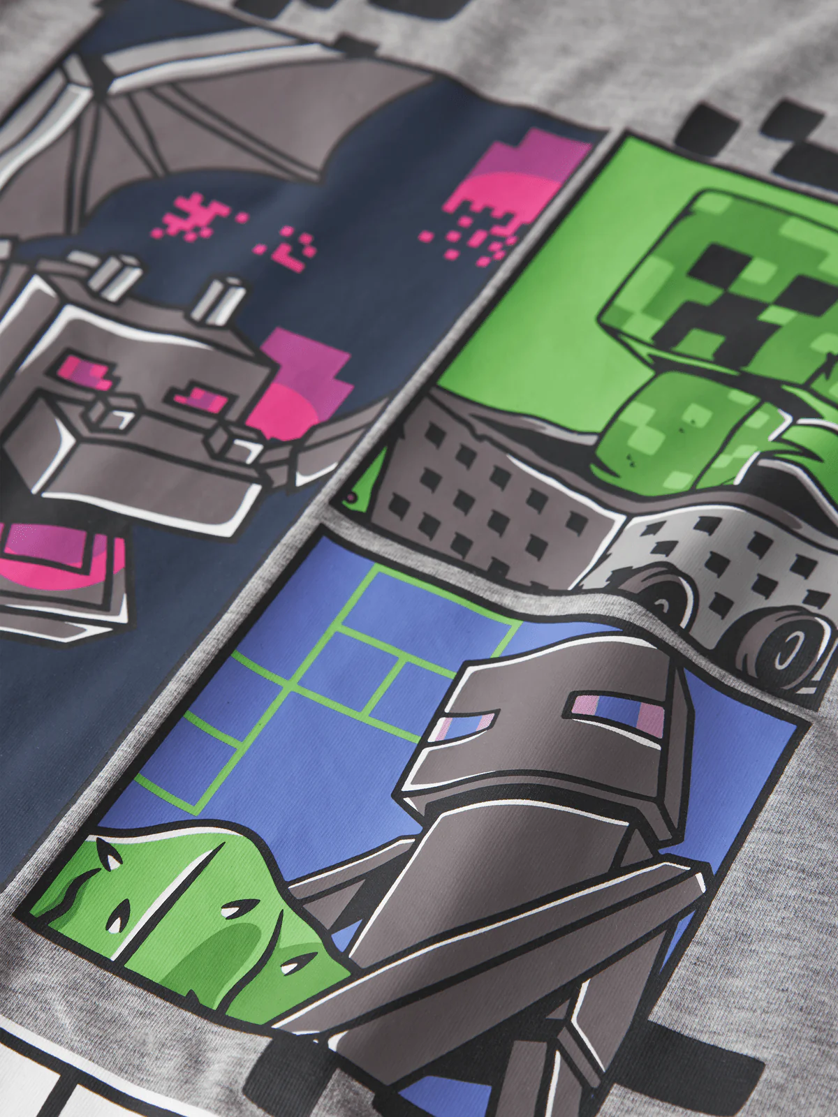 MYKIN MINECRAFT T-SKJORTE - Grey Melange - Image 3