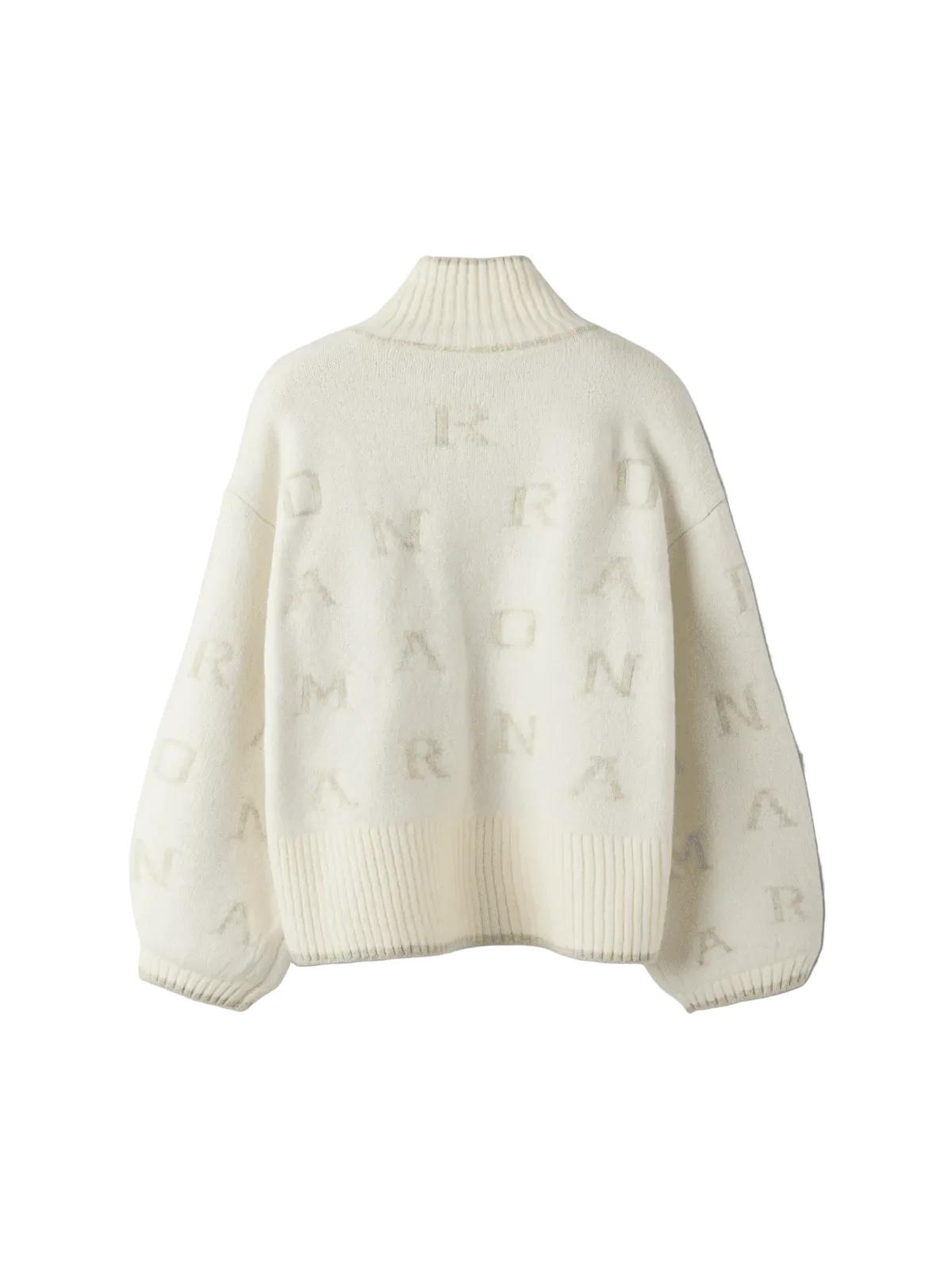 NEIFYA OVERSIZE KNIT GENSER - Cloud Dancer - Image 2