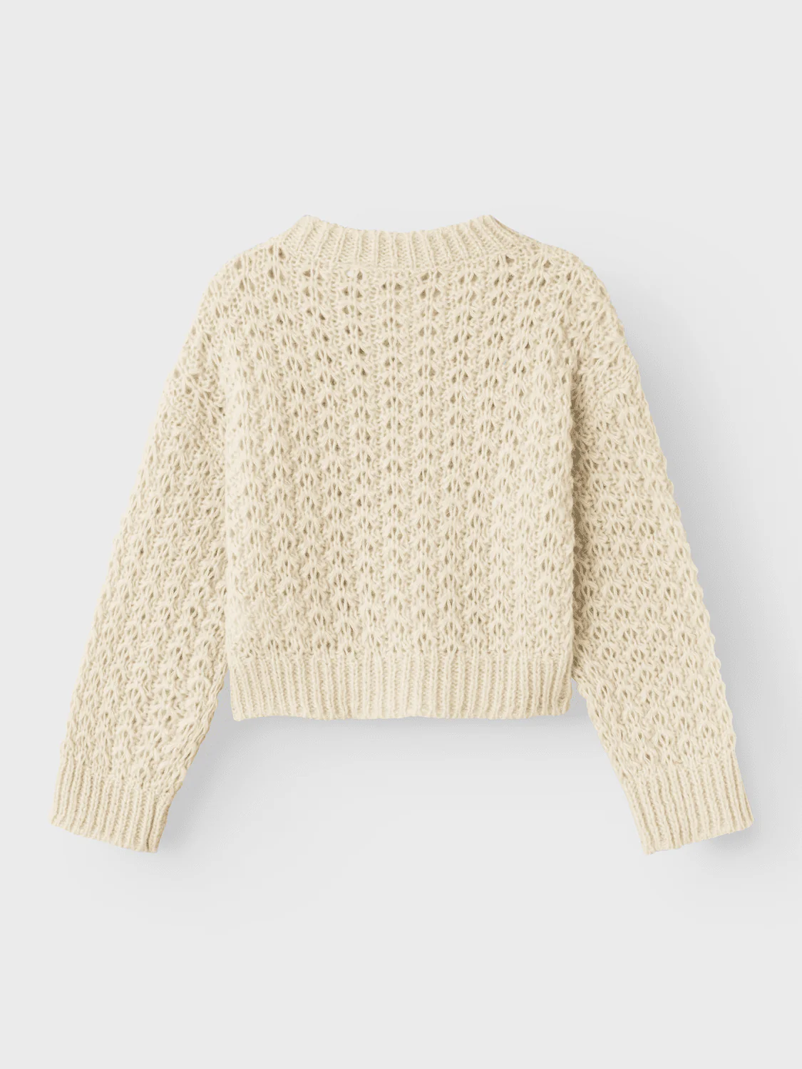 OSIGNA KORT STRIKKET GENSER - Summer Sand - Image 4