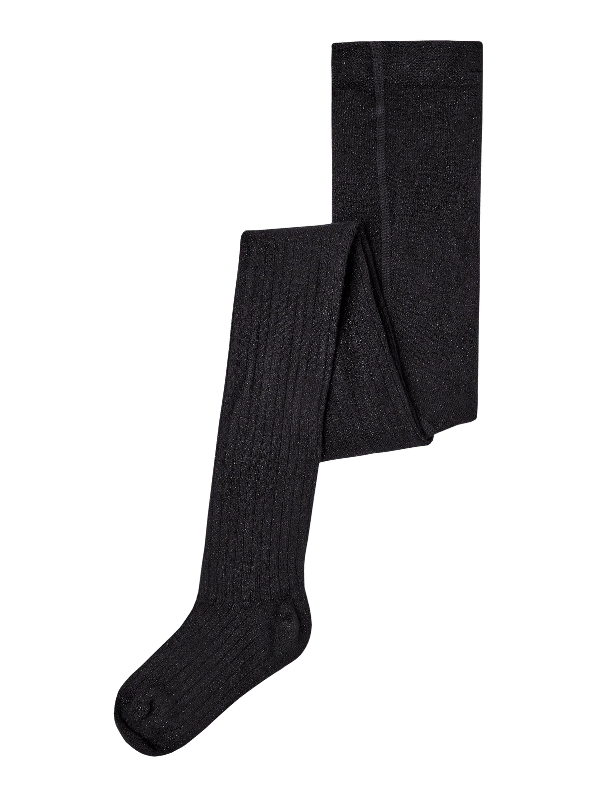PANTYHOSE GLITTER RIB - Black
