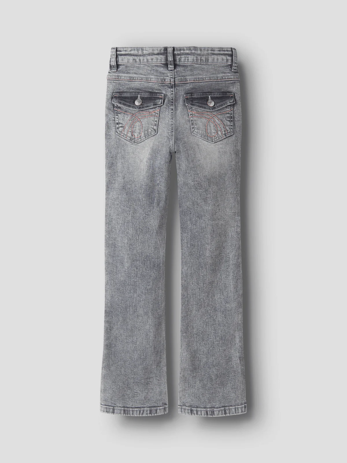 POLLY SKINNY BOOTCUT JEANS - MEDIUM GREY DENIM - Image 2