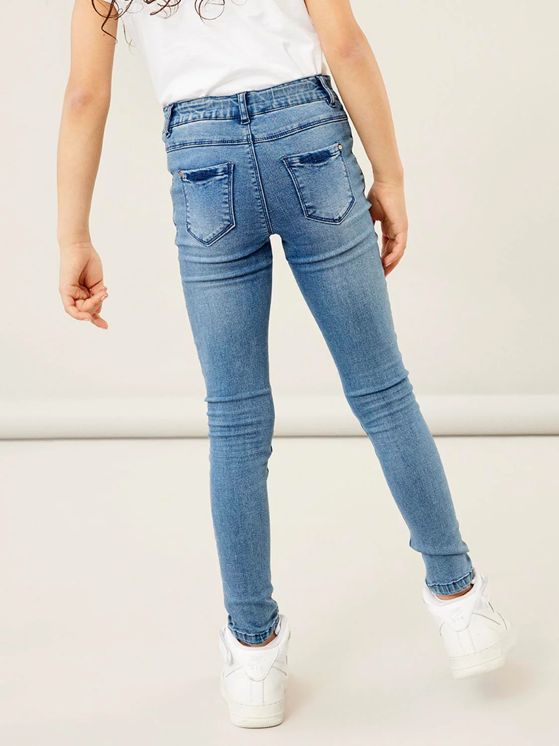 POLLY SKINNY JEANS - Medium Blue Denim - Image 6