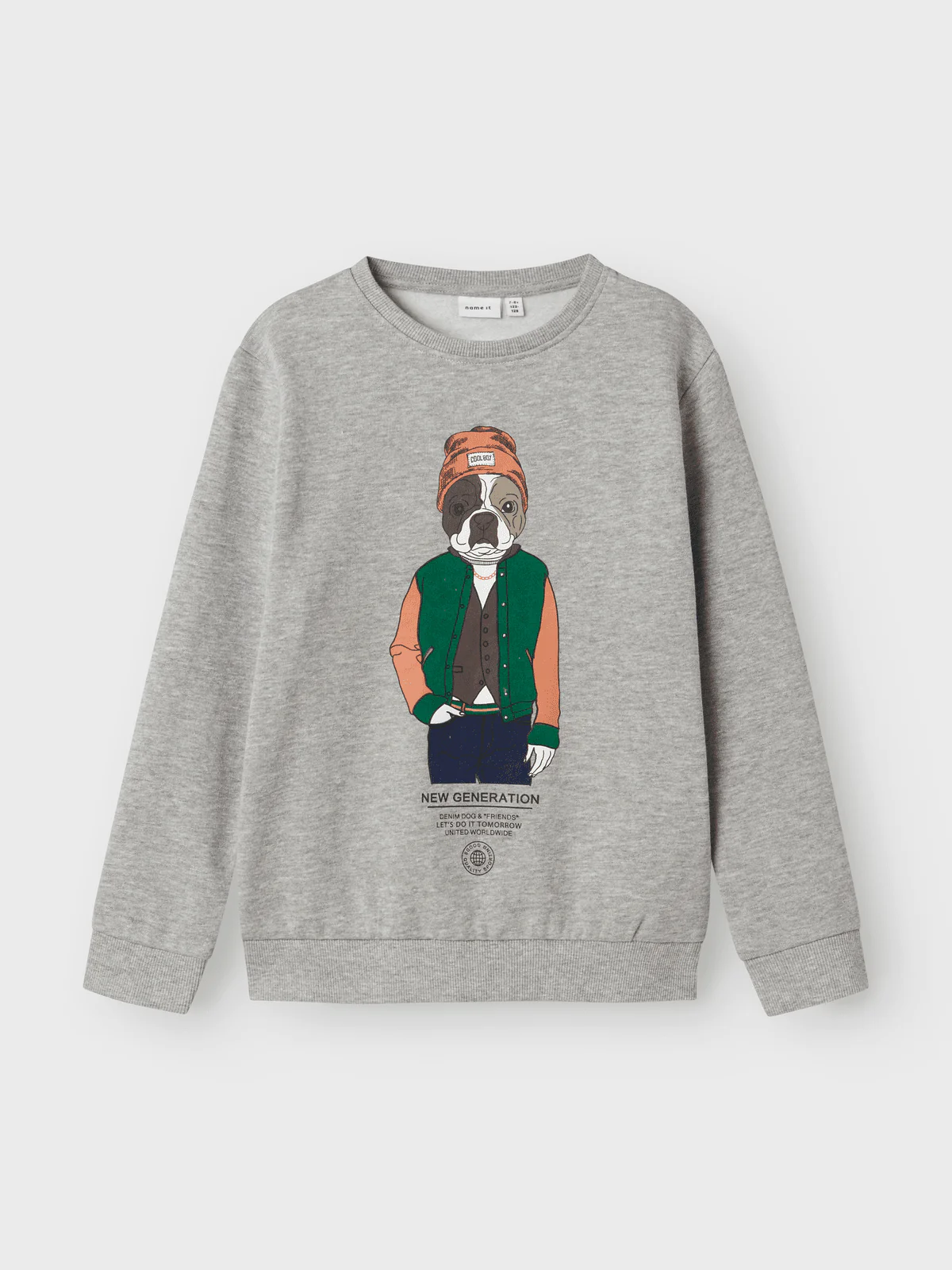PSALKO LOOSE SWEAT GENSER - Grey Melange