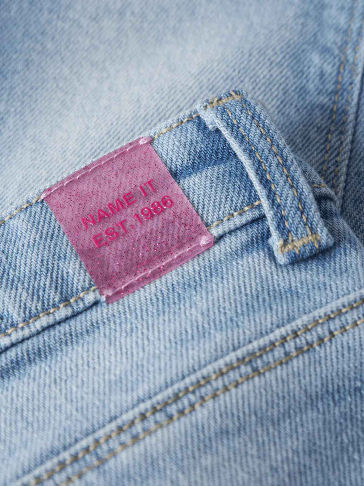 ROSE STRAIGHT FOLD JEANS - Light Blue Denim - Image 4
