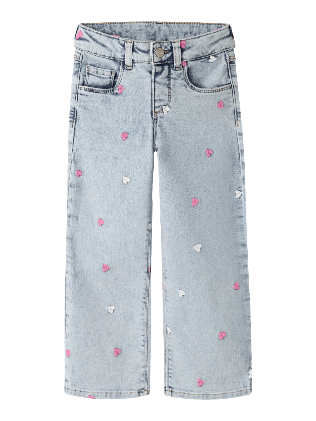 ROSE WIDE JEANS - Light Blue Bleached Denim - Image 2