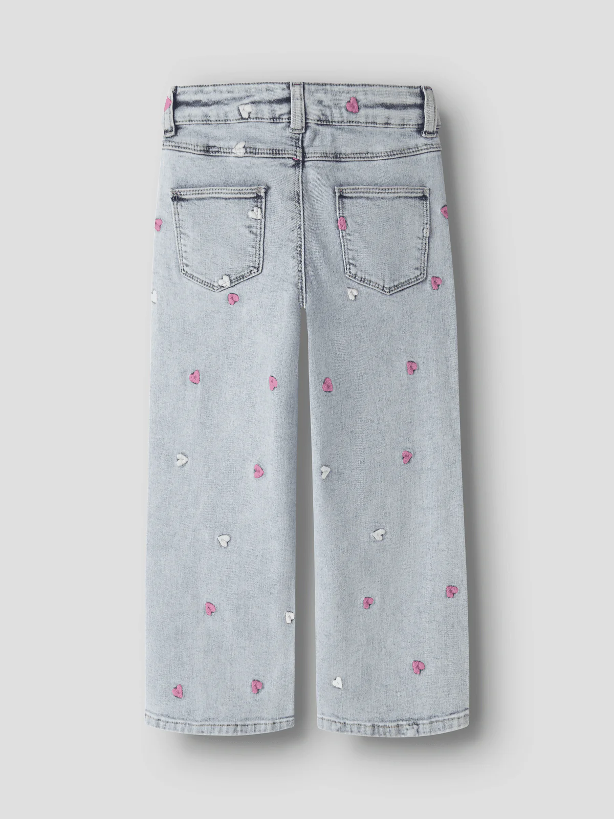 ROSE WIDE JEANS - Light Blue Bleached Denim - Image 3