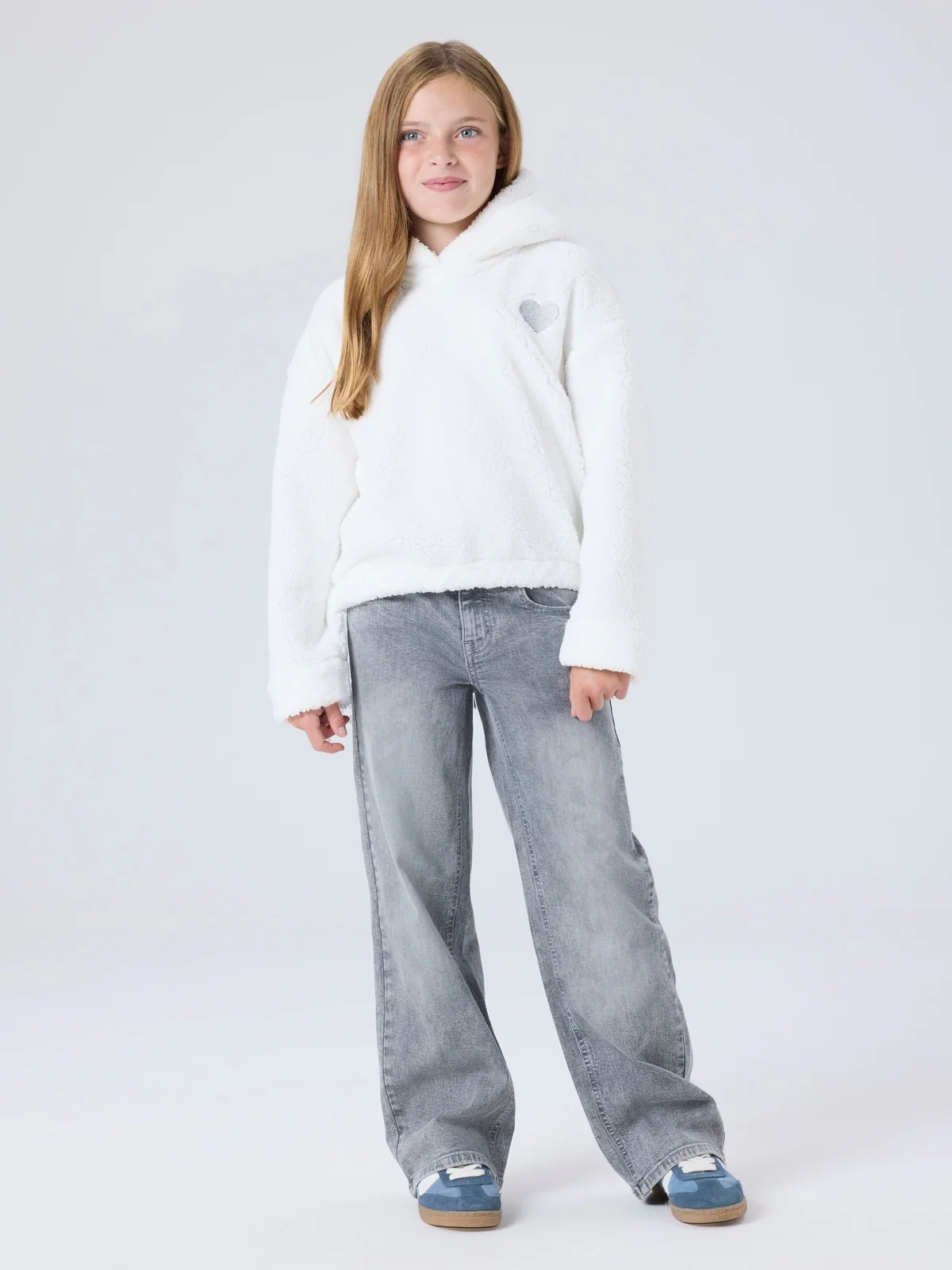 ROSE WIDE JEANS - MEDIUM GREY DENIM - Image 4