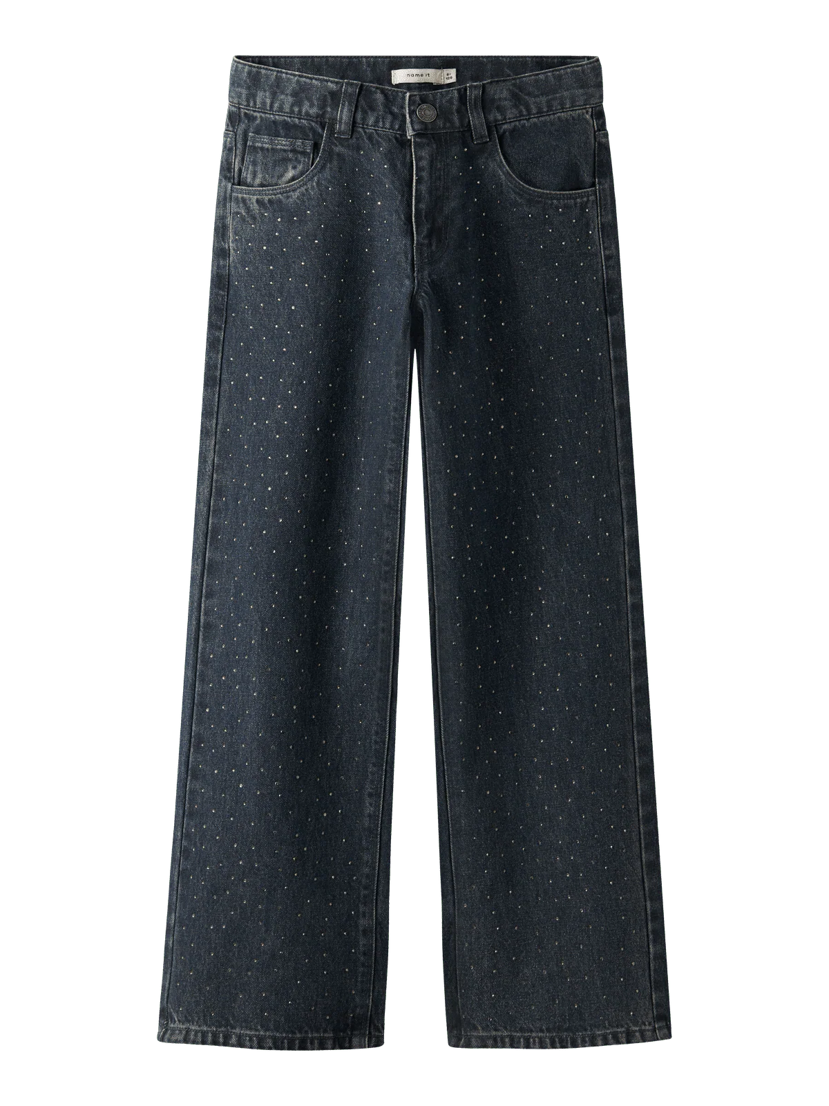 ROSE WIDE RHINE JEANS - Dark Midnight Denim
