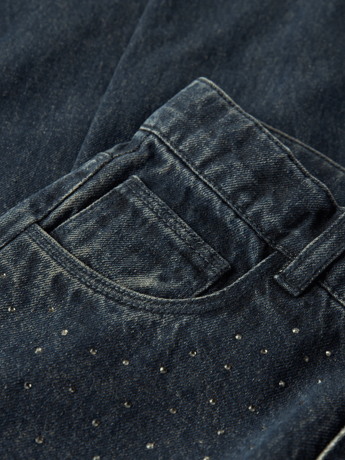 ROSE WIDE RHINE JEANS - Dark Midnight Denim - Image 5