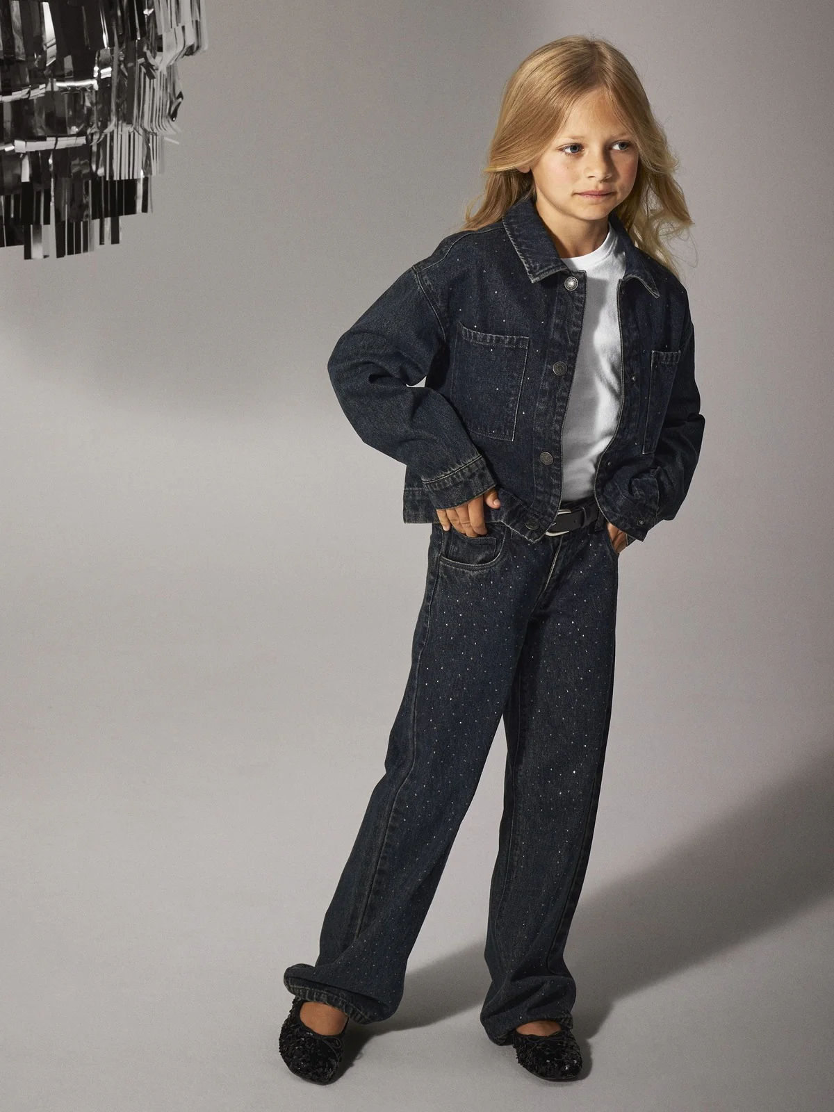 ROSE WIDE RHINE JEANS - Dark Midnight Denim - Image 7