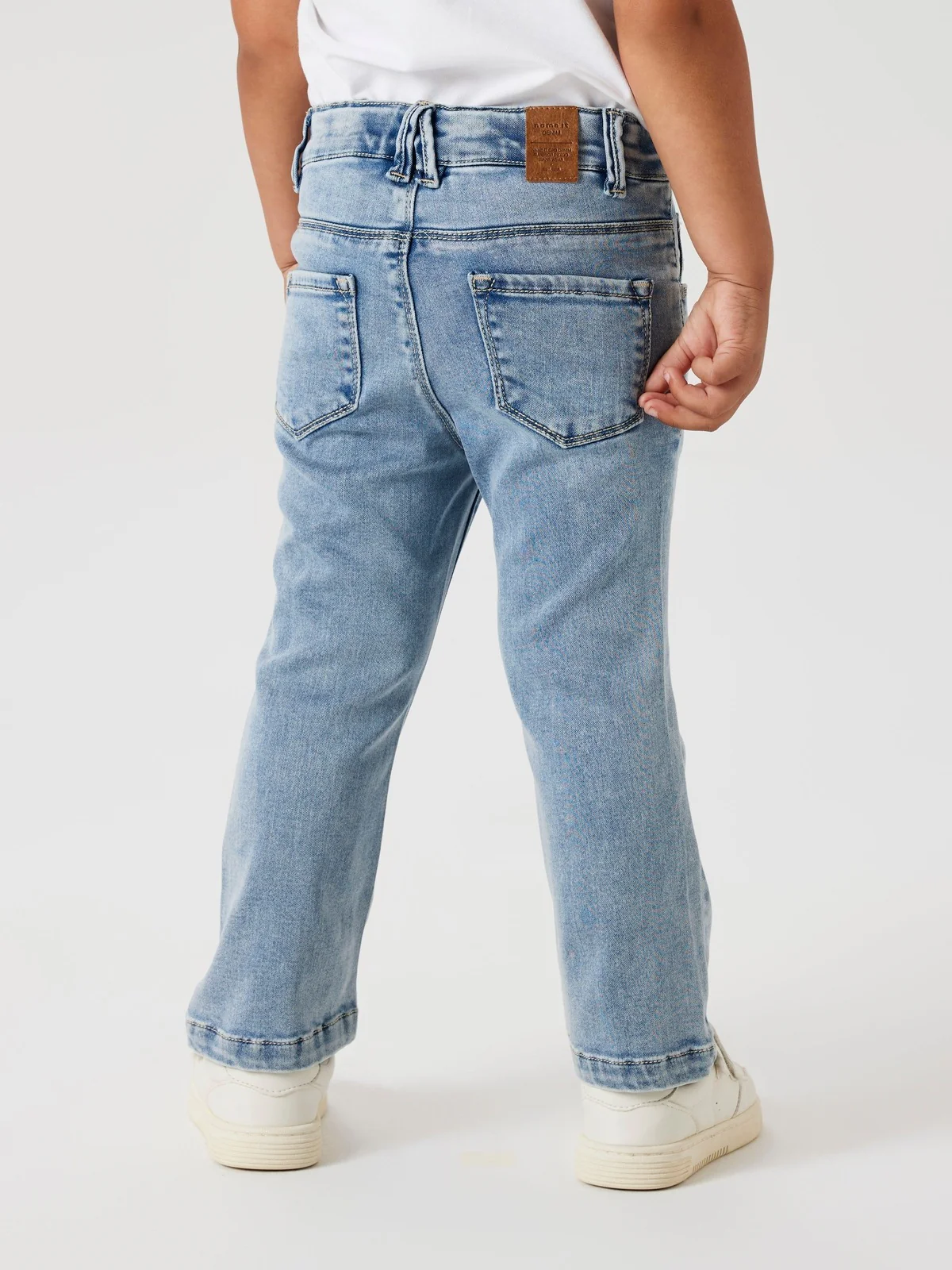 SALLI BOOTCUT JEANS - Light Blue Bleached Denim - Image 5