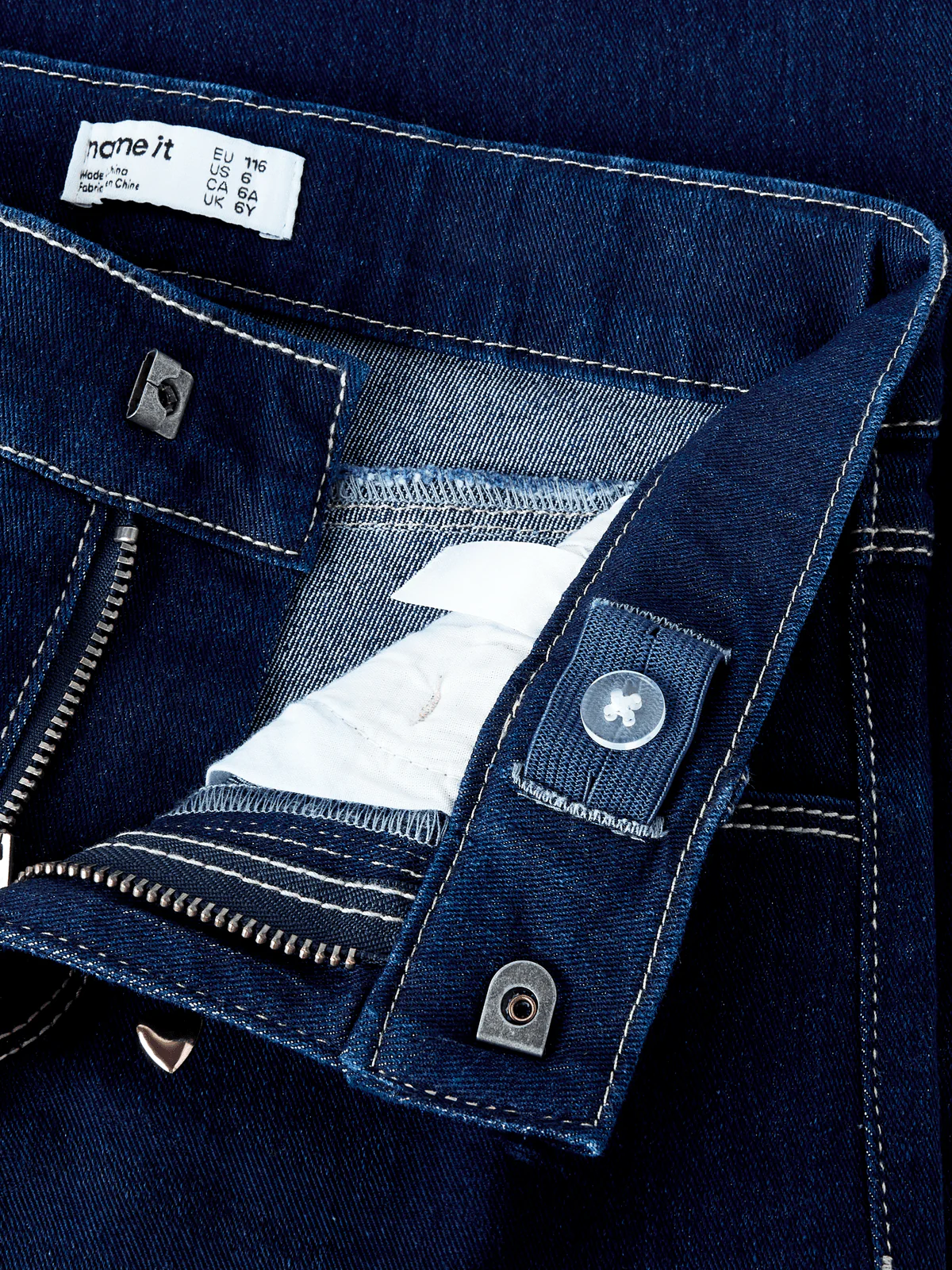 SALLI WIDE JEANS - Dark Blue Denim - Image 4