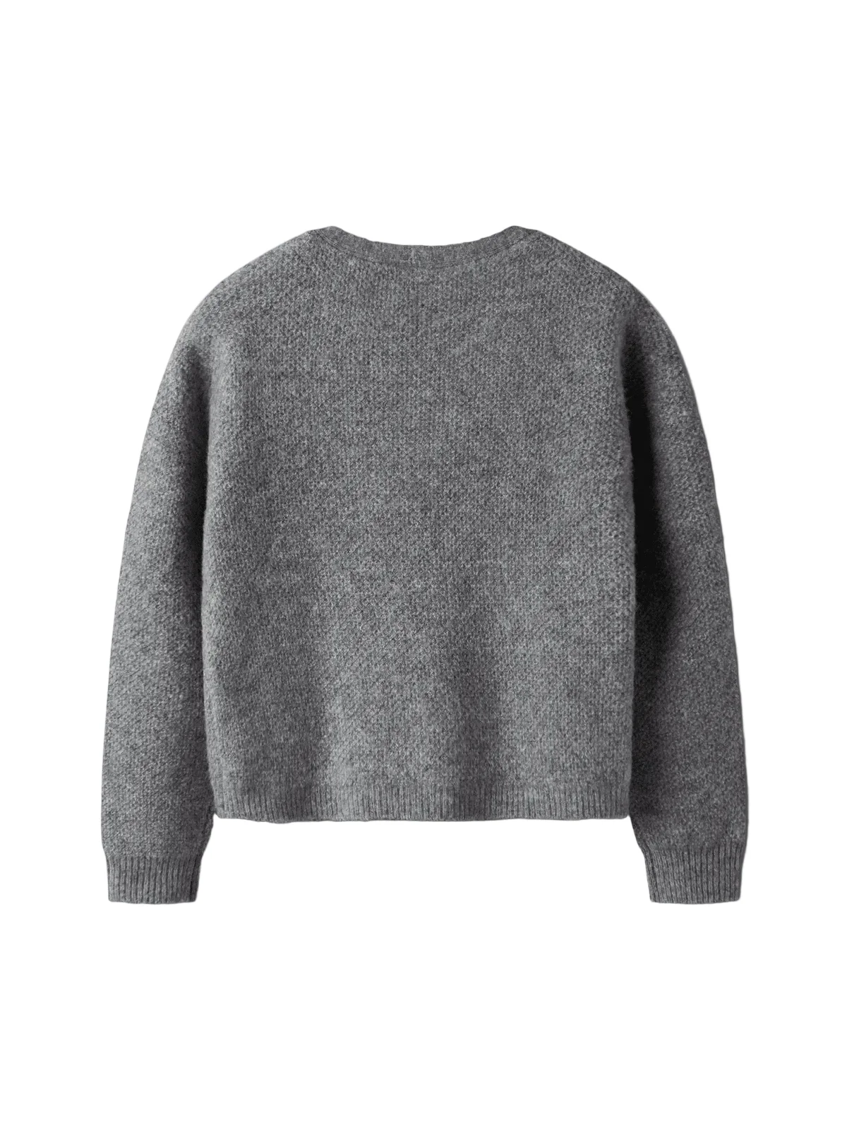 SANIE KNIT CARDIGAN - Grey Melange - Image 2