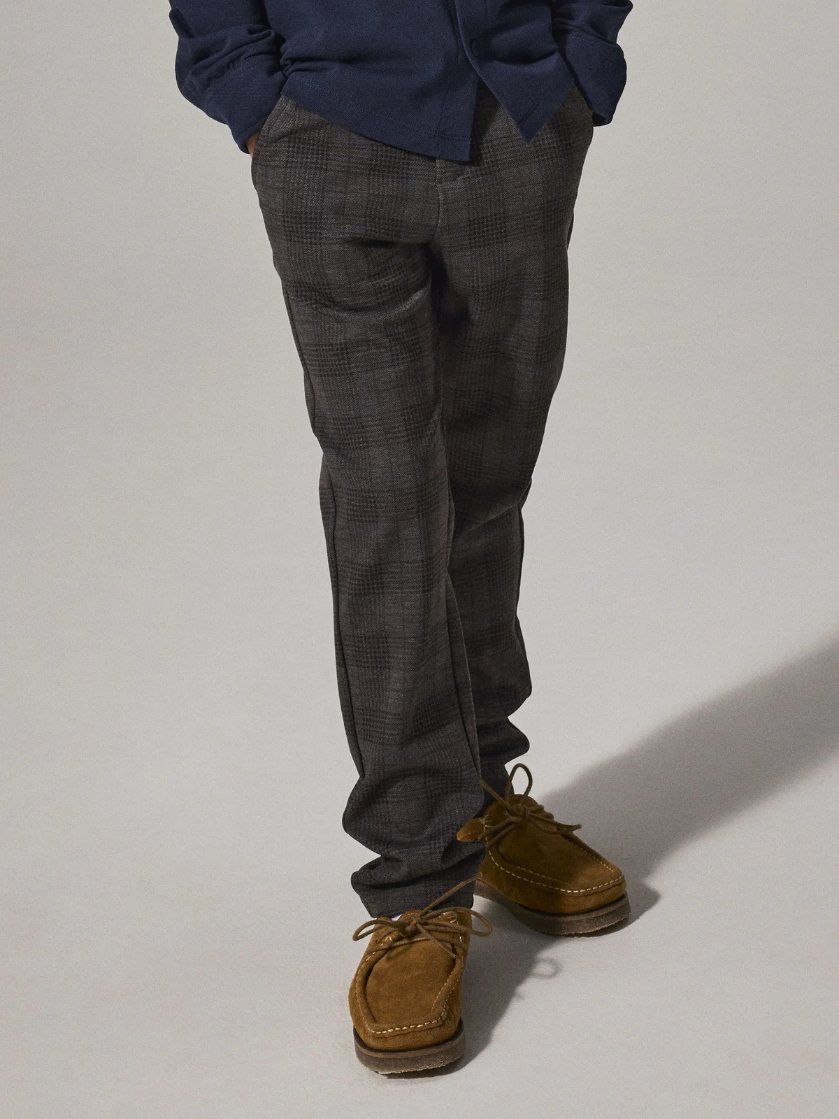 SILAS COMFORT BUKSE - Dark Grey Melange - Image 5