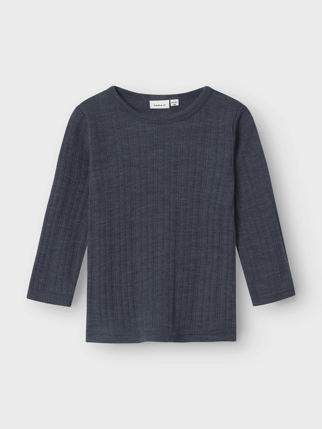 WANG ULL NEEDLE GENSER SOLID - Ombre Blue - Image 3