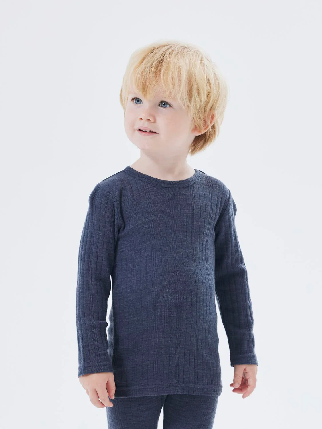 WANG ULL NEEDLE GENSER SOLID - Ombre Blue - Image 6