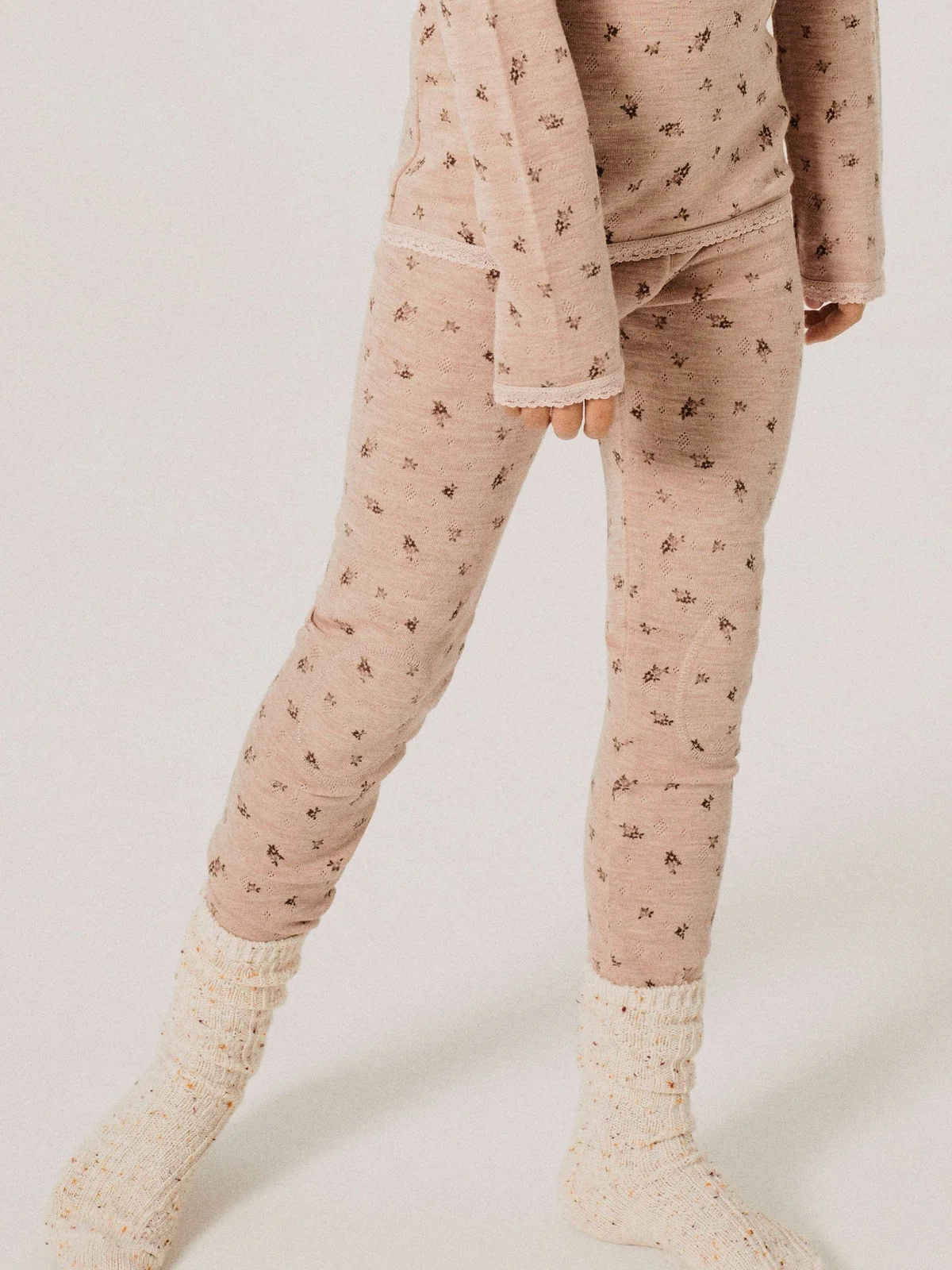 WANG ULL NEEDLE LEGGING - Shadow Gray - Image 4