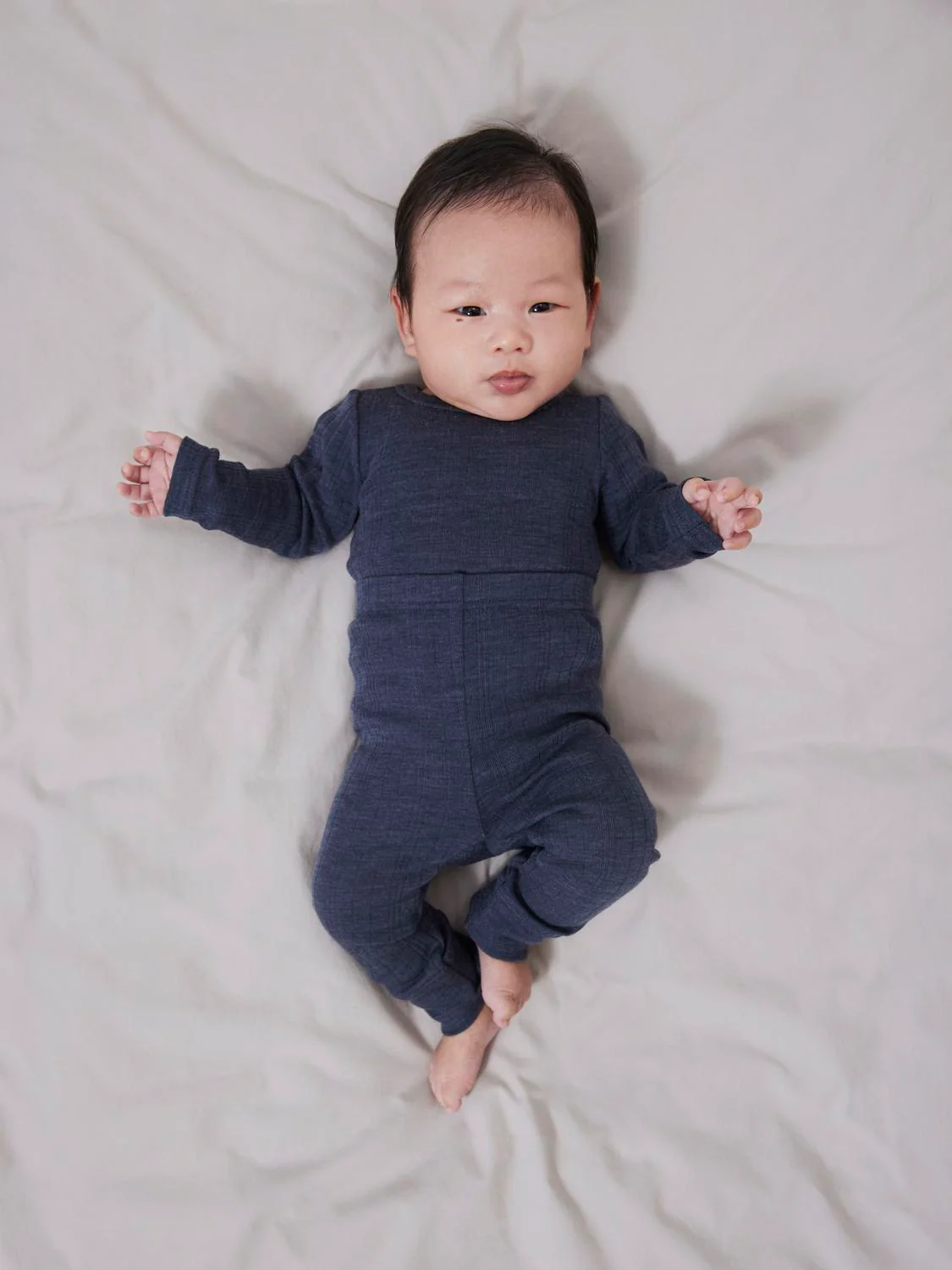 WANG ull NEEDLE LONGJOHN SOLID - Ombre Blue - Image 5