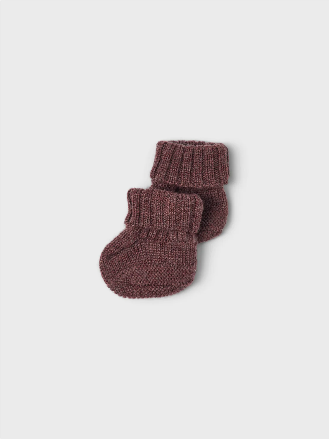 WRILLA ull KNIT SLIPPERS WO/DOT - Deep Mahogany - Image 4