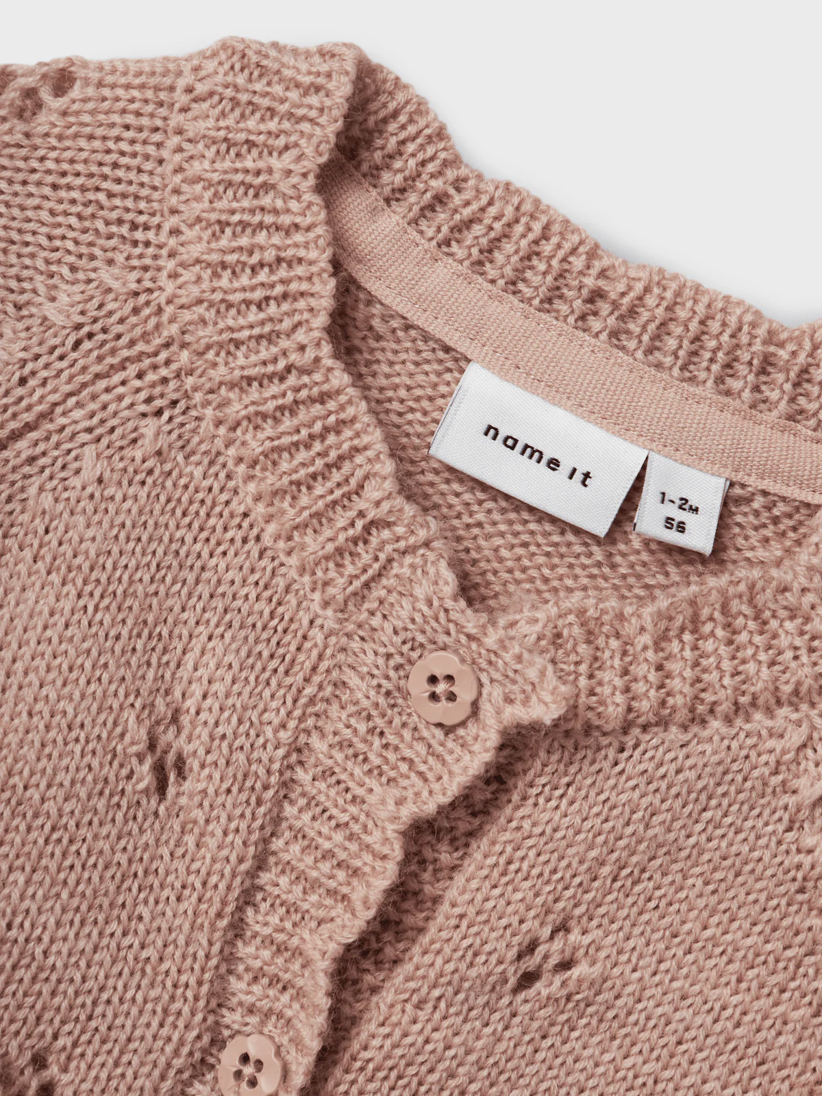 WRILLA ULL STRIKKET CARDIGAN - Shadow Gray - Image 3