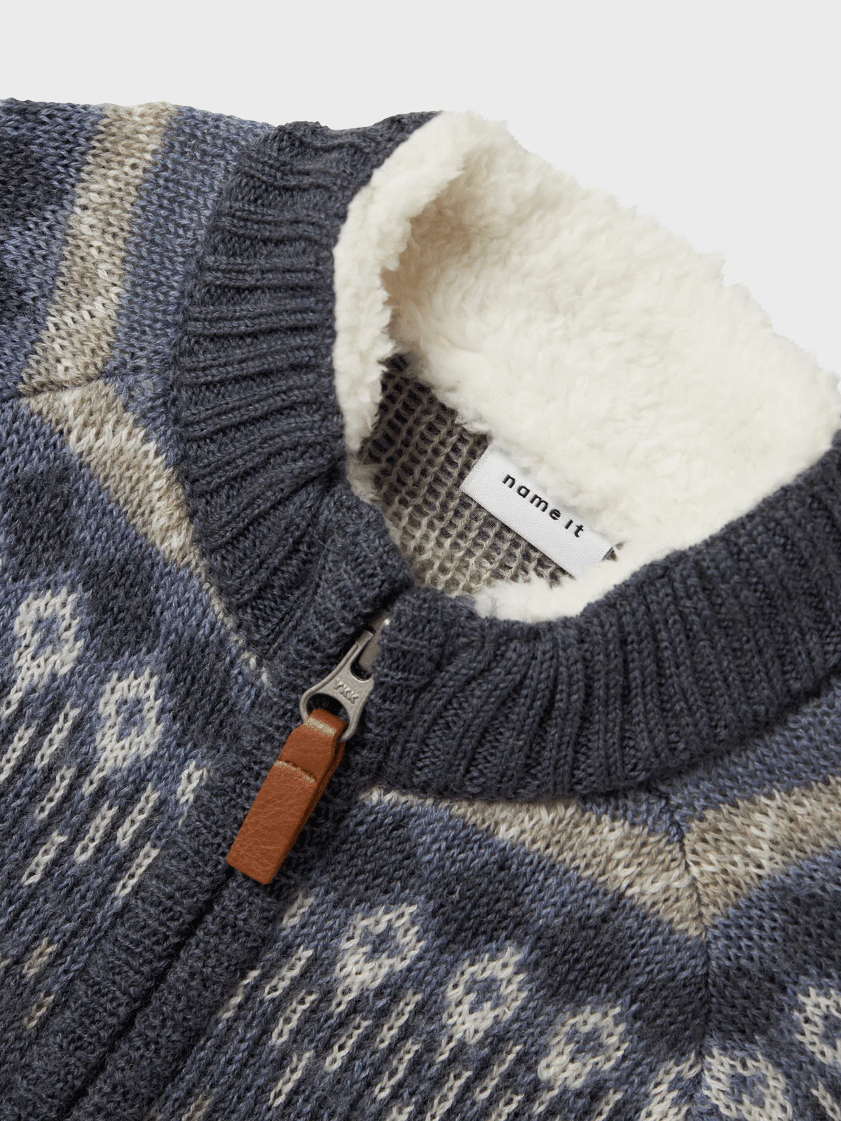 WRISS ULL STRIKKET CARDIGAN - Ombre Blue - Image 3