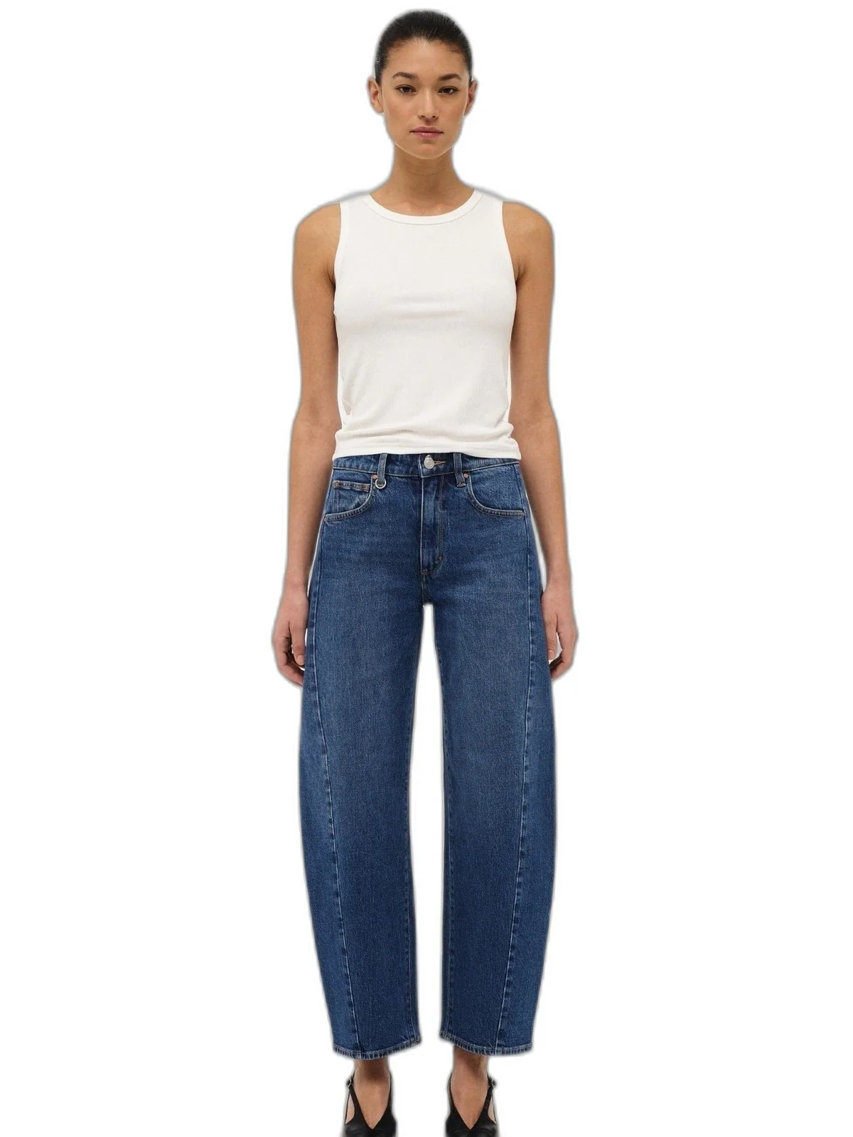 Amber barrel jeans - iris mid vintage indigo - Image 2