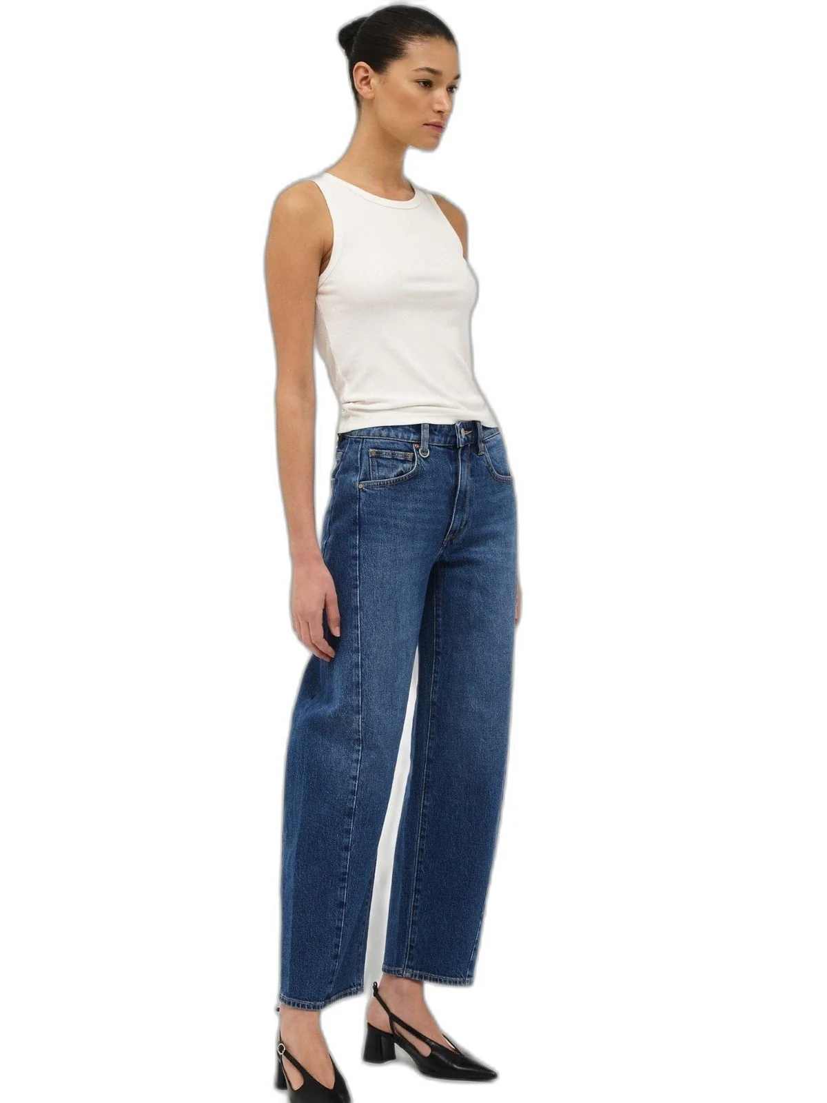 Amber barrel jeans - iris mid vintage indigo - Image 3
