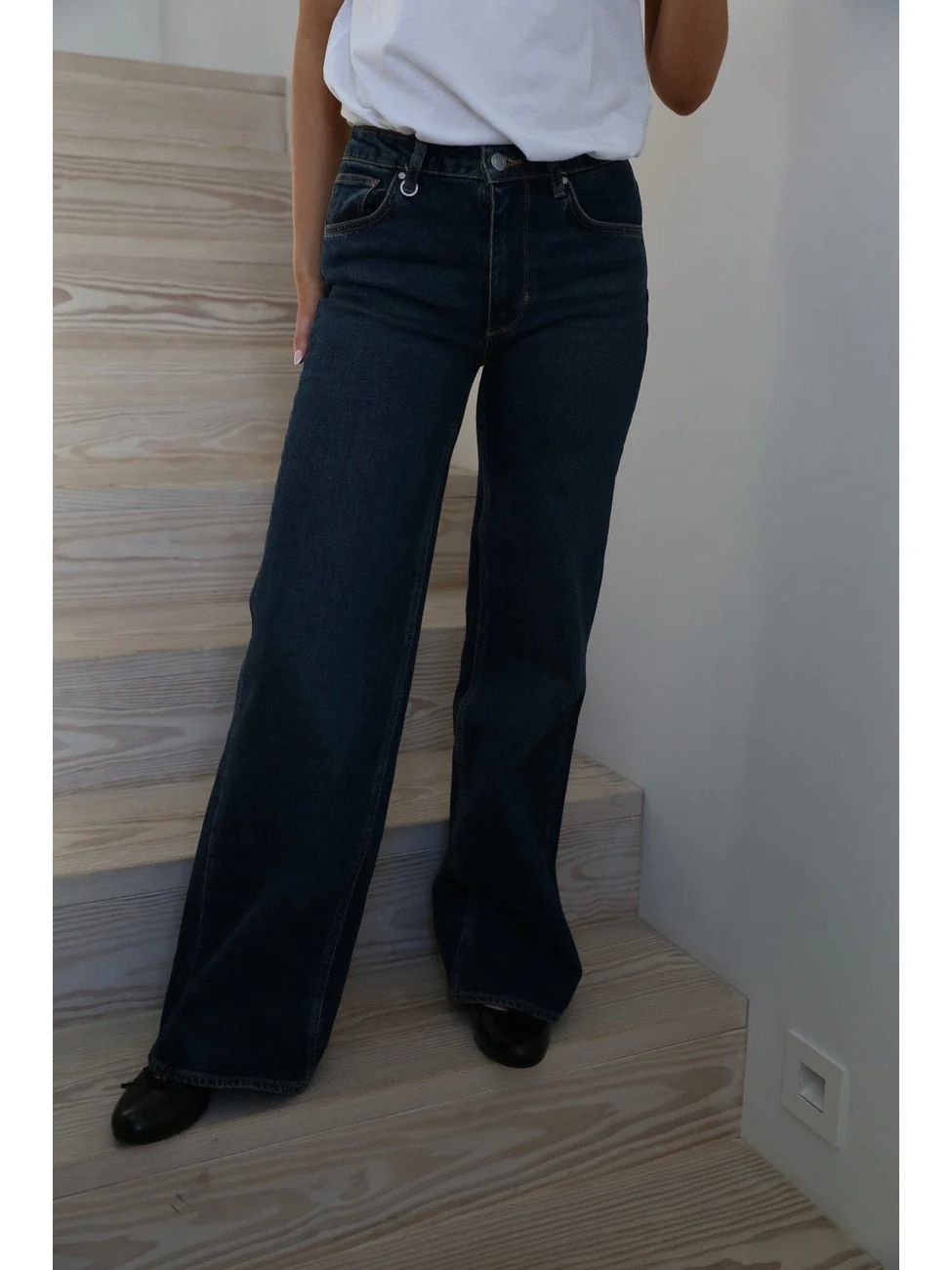 Eva wide jeans - memphisdark vintage indigo