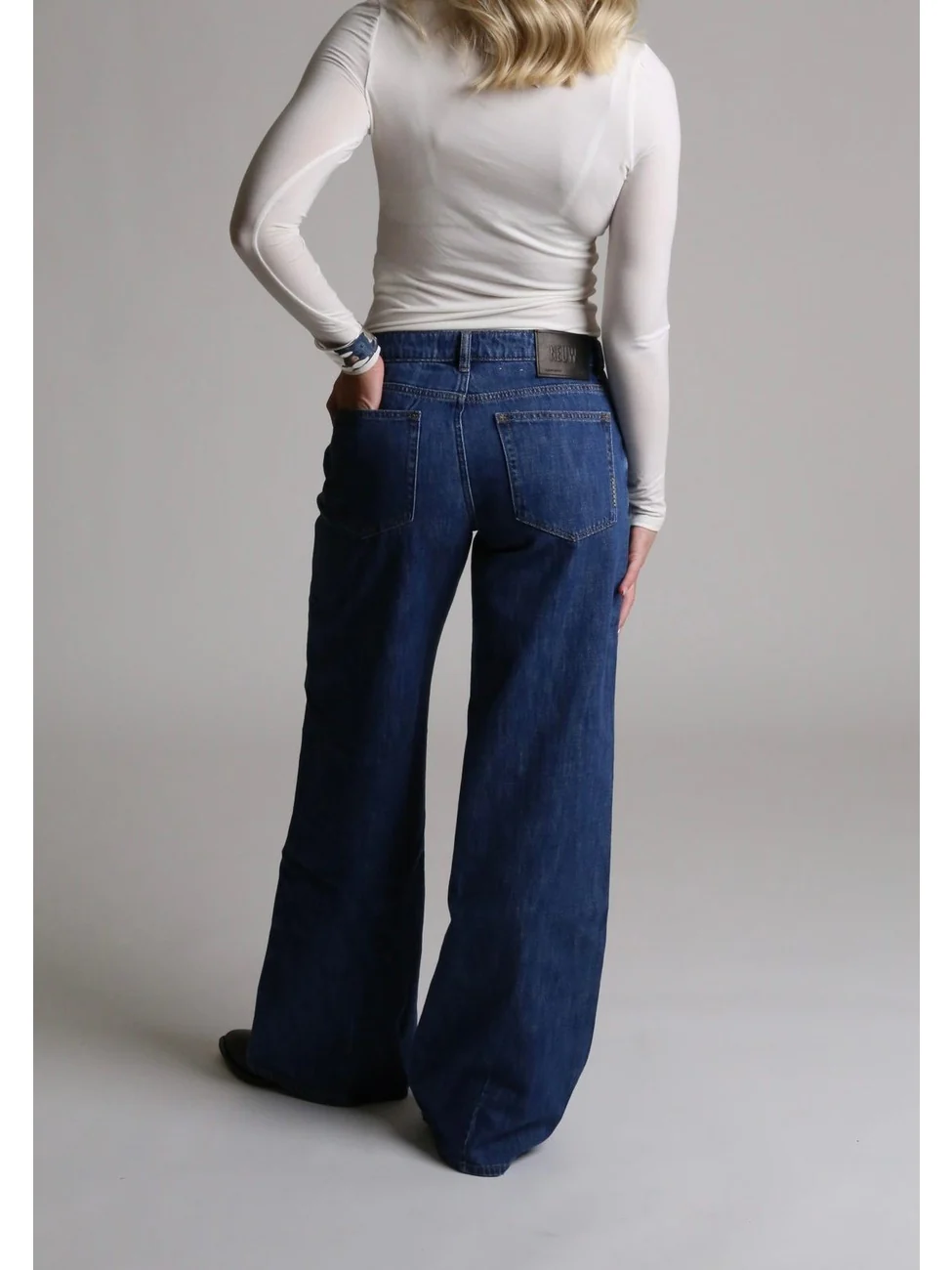Milla wide indie jeans - dark vintage indigo - Image 3