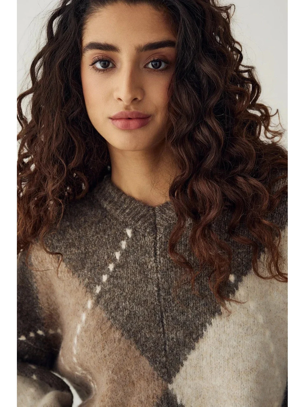 Lai knit genser - ash brown mix - Image 4