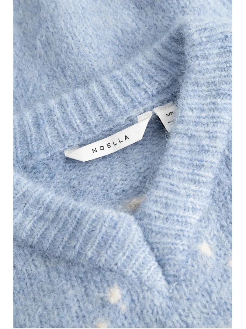 Lai knit genser - sky blue mix - Image 3