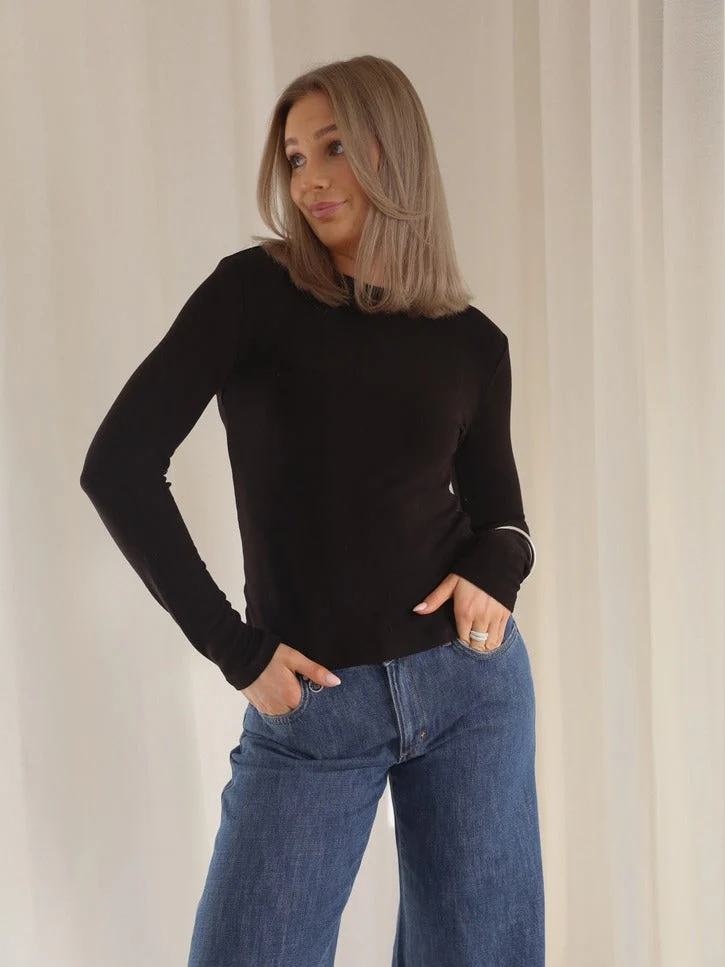Lidie genser - black