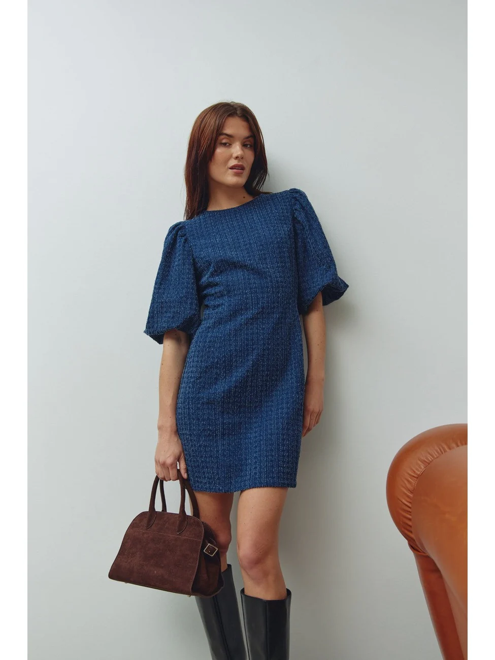 Michaela kjole - dark blue wash - Image 4