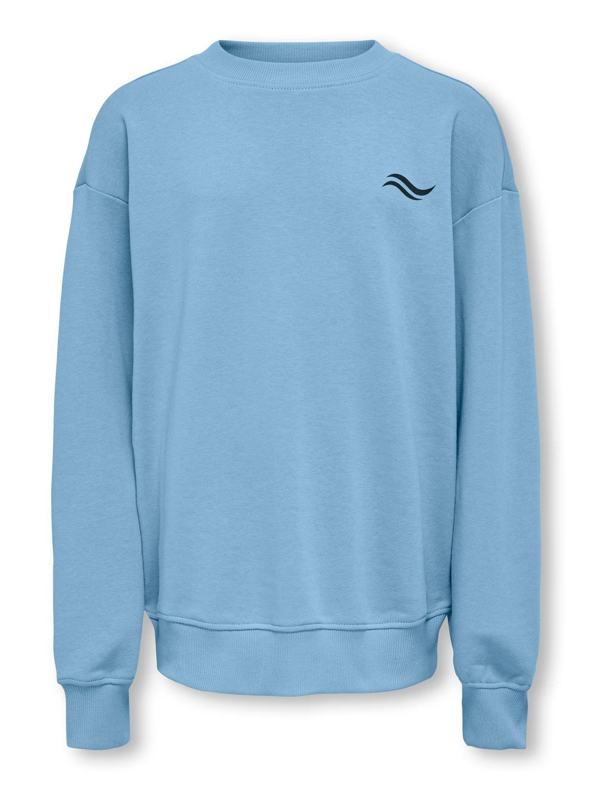 BENJAMIN LOOSE O NECK GENSER - powder blue