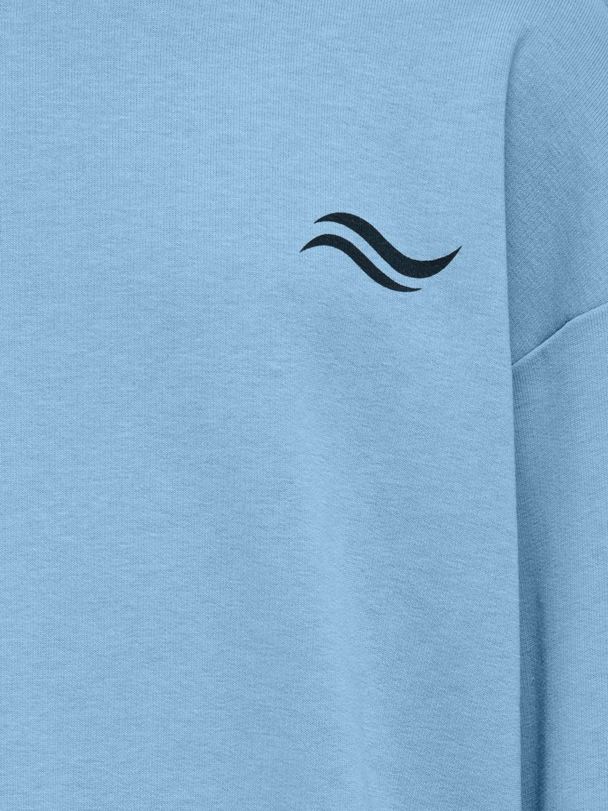 BENJAMIN LOOSE O NECK GENSER - powder blue - Image 3